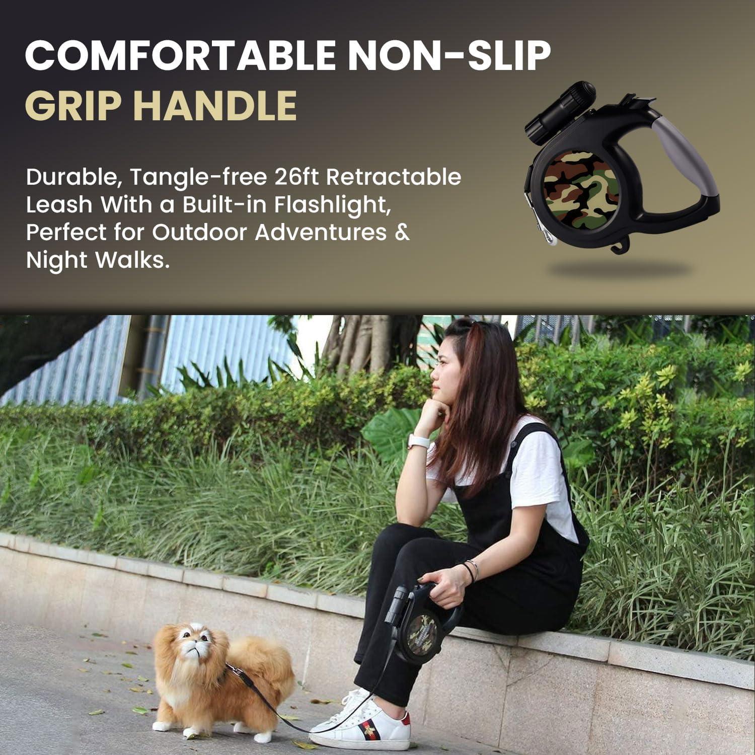 Correa Retráctil para Perro Camo 8m - Mejores Suministros