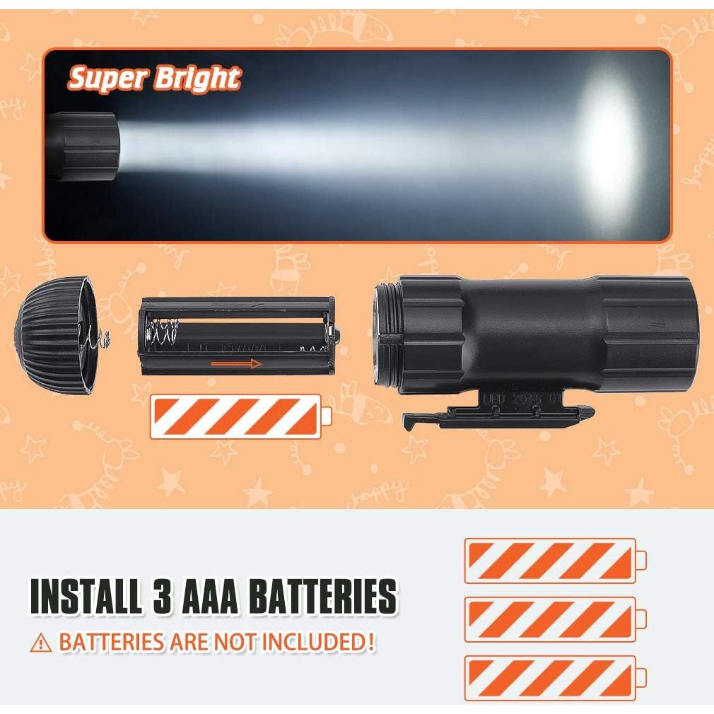 Correa Doble Retráctil para Perros BINGPET 8m con Linterna LED