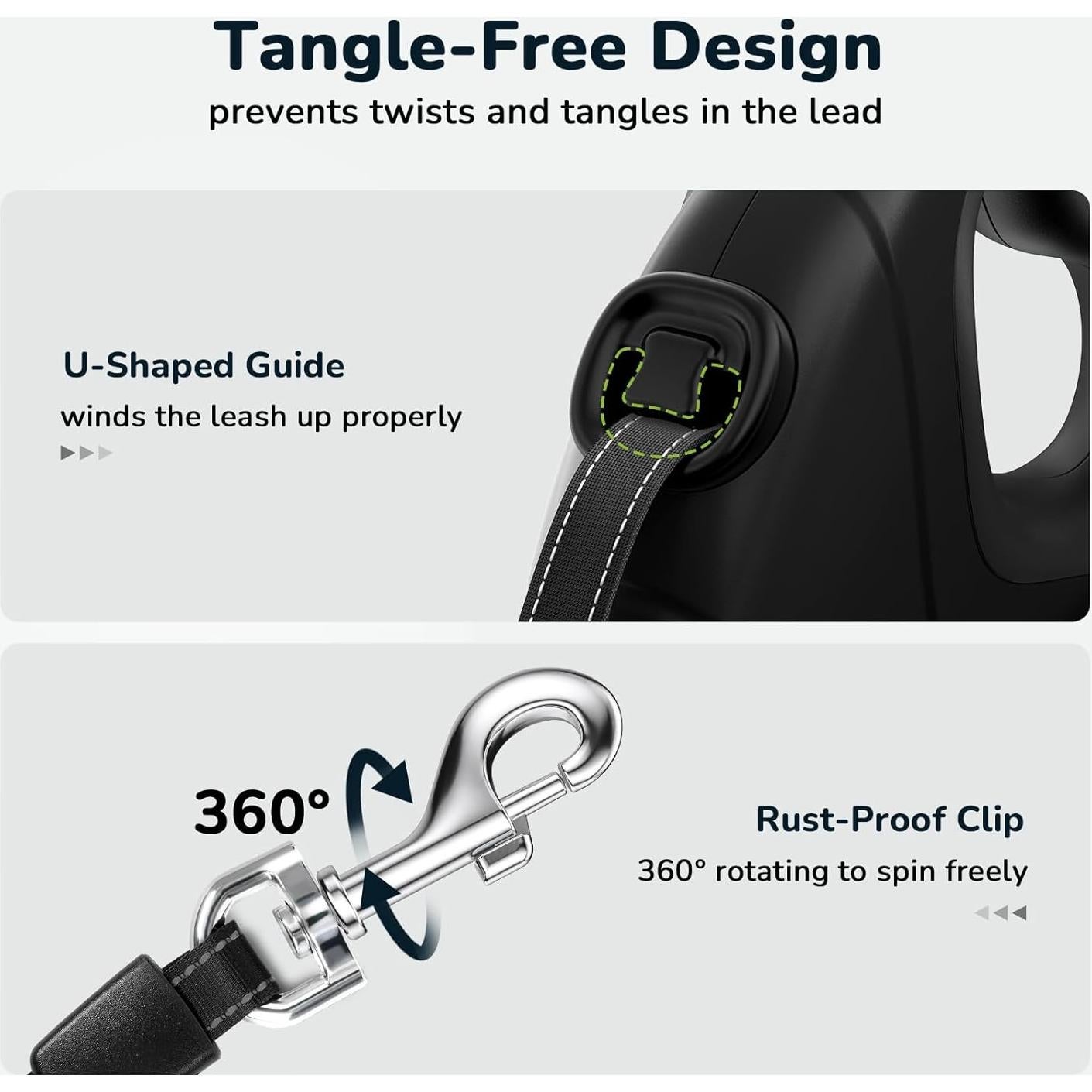 Correa Retráctil Pecute 9.75m para Perros hasta 50kg