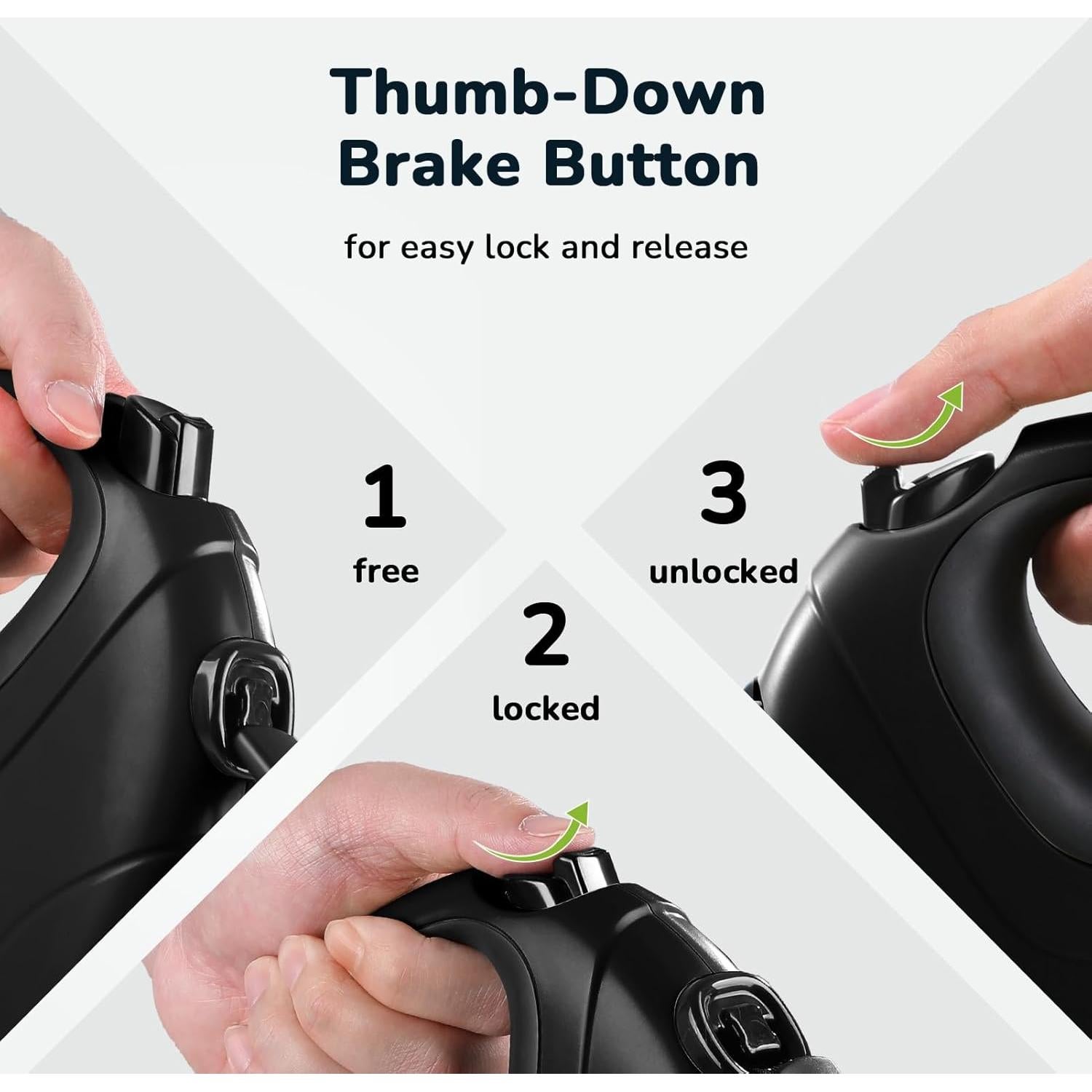 Correa Retráctil Pecute 9.75m para Perros hasta 50kg