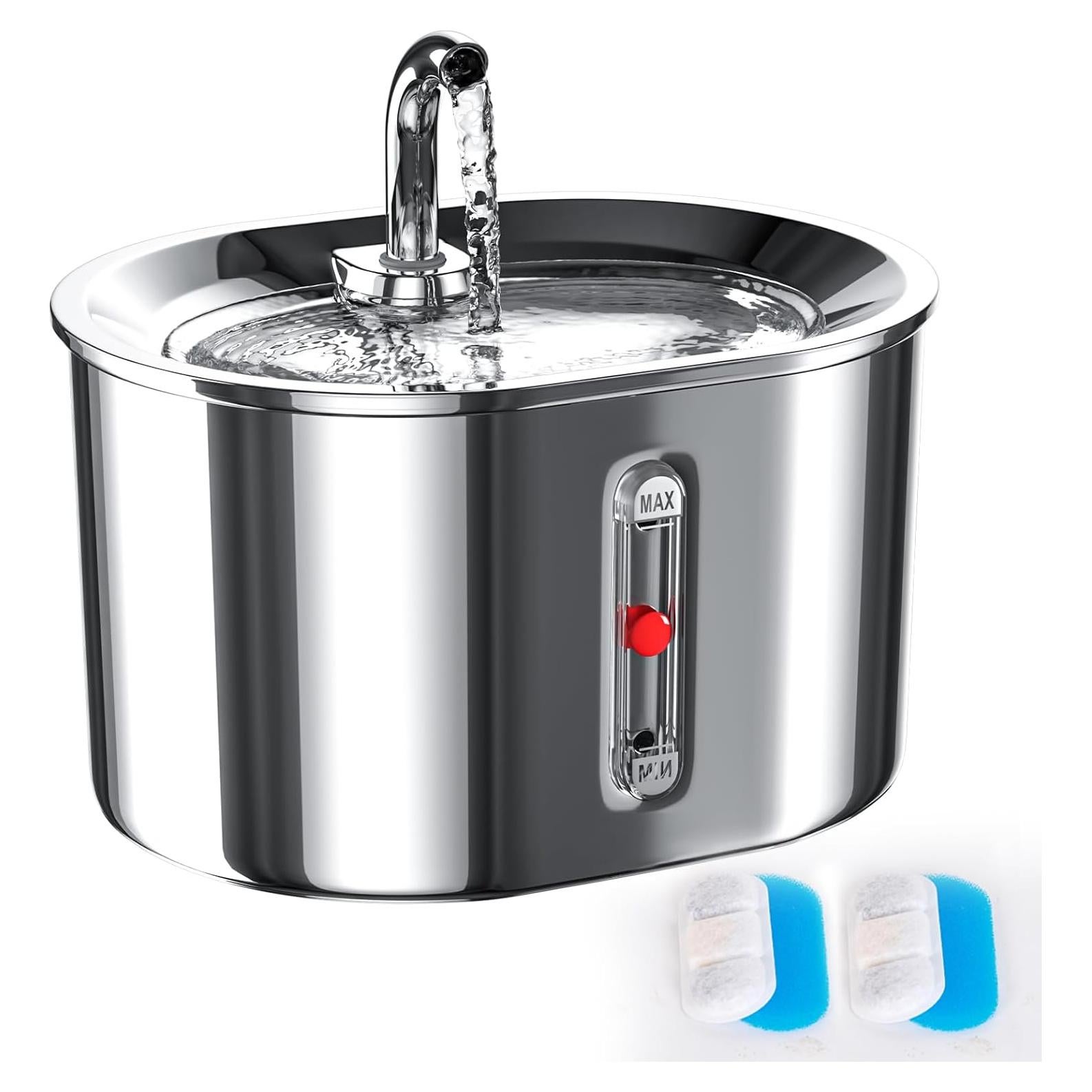 Dispensador de Agua para Gatos Joric Acero Inoxidable 2.5L