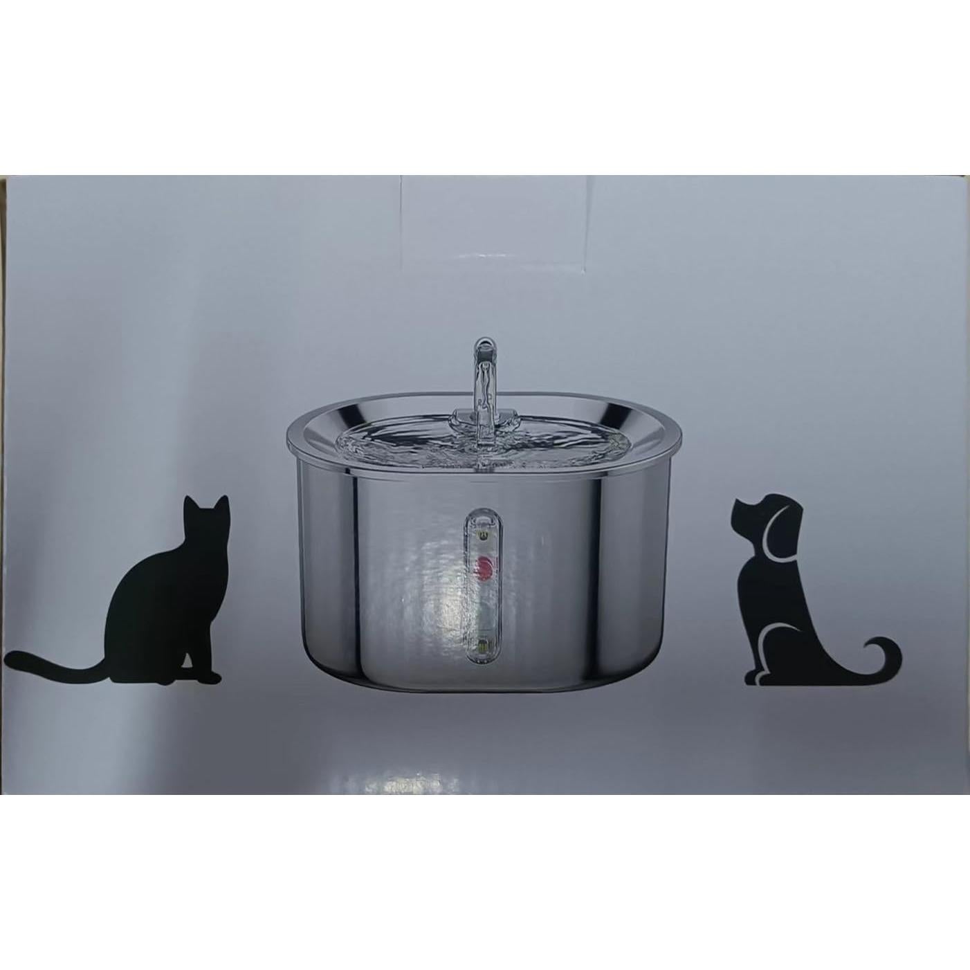 Dispensador de Agua para Gatos Joric Acero Inoxidable 2.5L