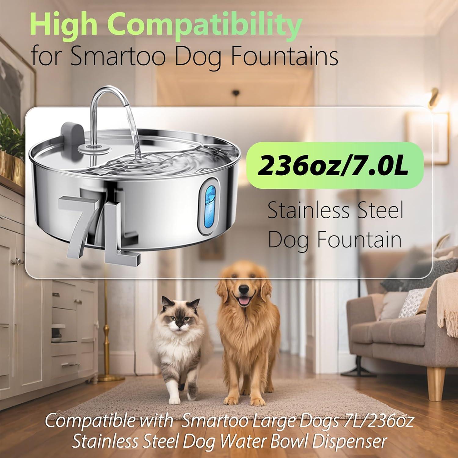 Filtros de Agua para Perros TOGGATH 12+12 Pcs 17x3.6 cm