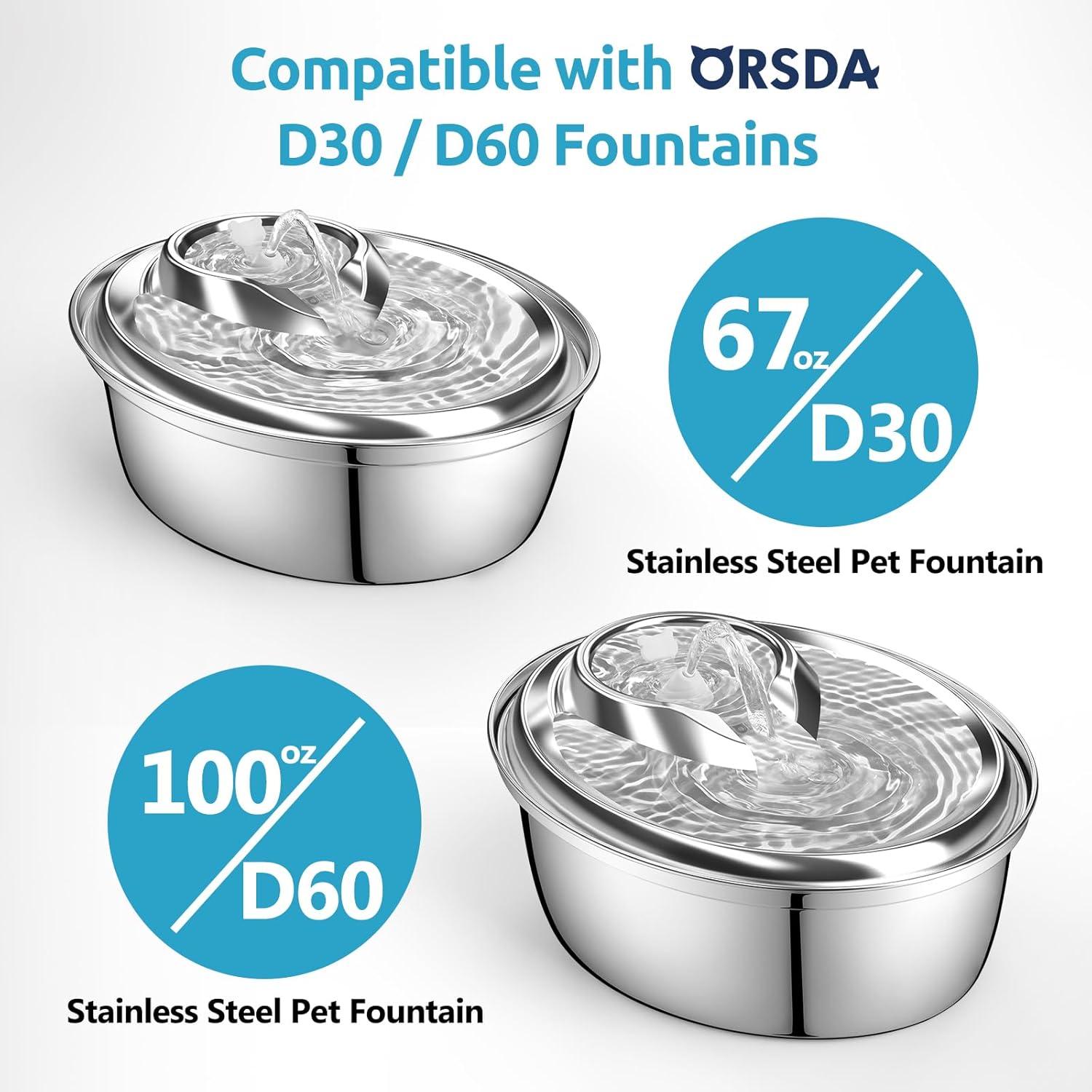 Bomba de Agua ORSDA D60 para Fuente de Gatos y Perros