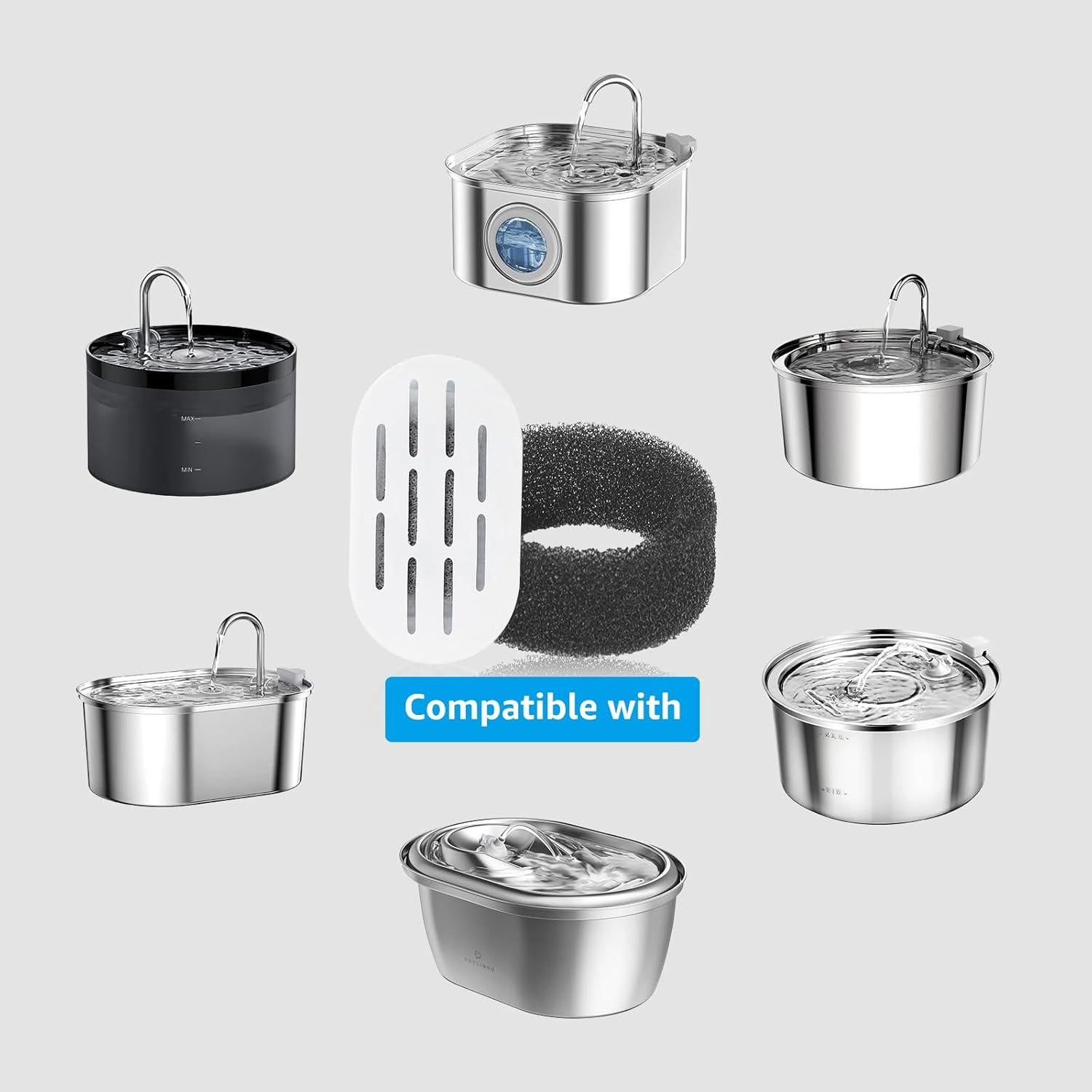 Filtros de Agua para Gatos DOOOB - Paquete de 28 Unidades