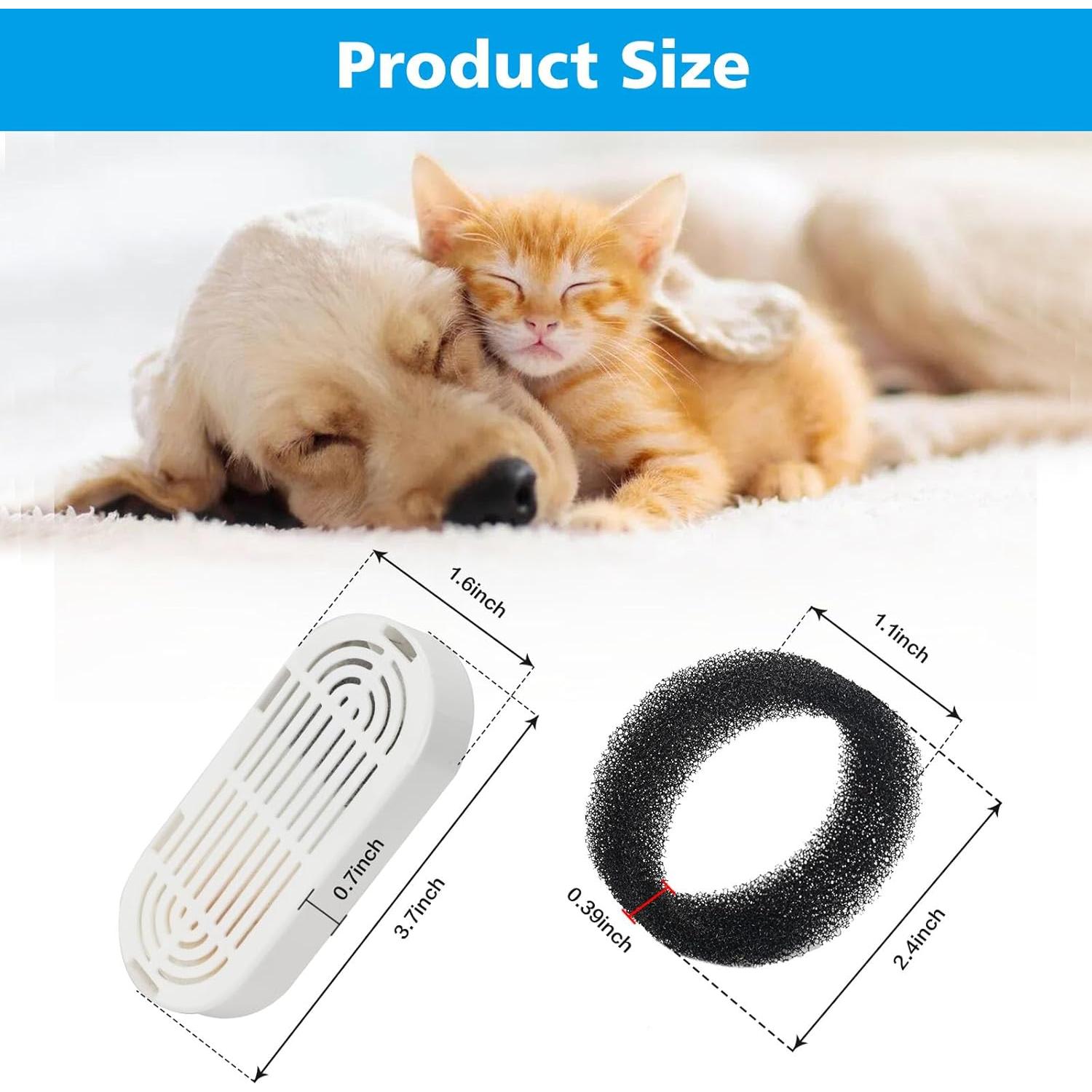 Filtro de agua para gatos Daoxuan - Paquete de 6+6 unidades