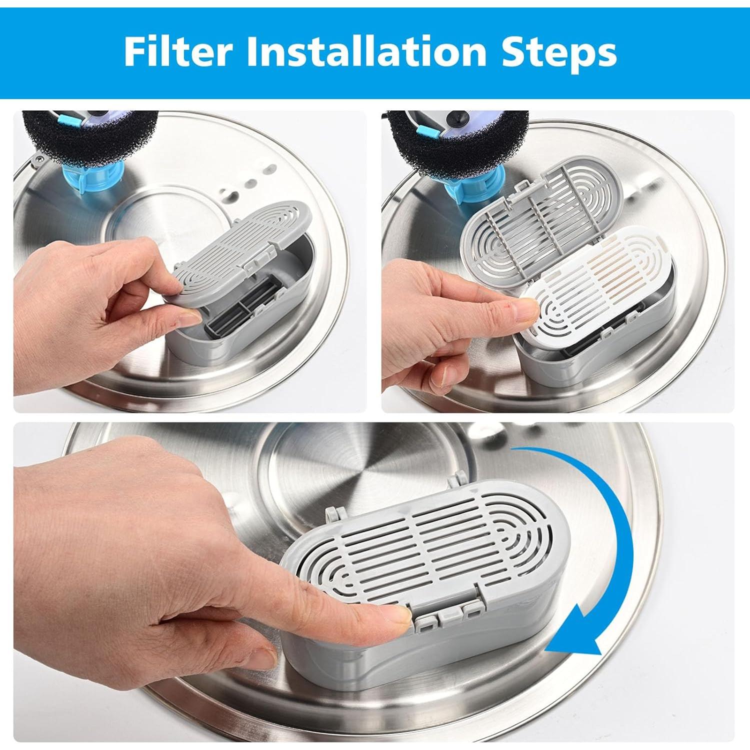 Filtro de agua para gatos Daoxuan - Paquete de 6+6 unidades