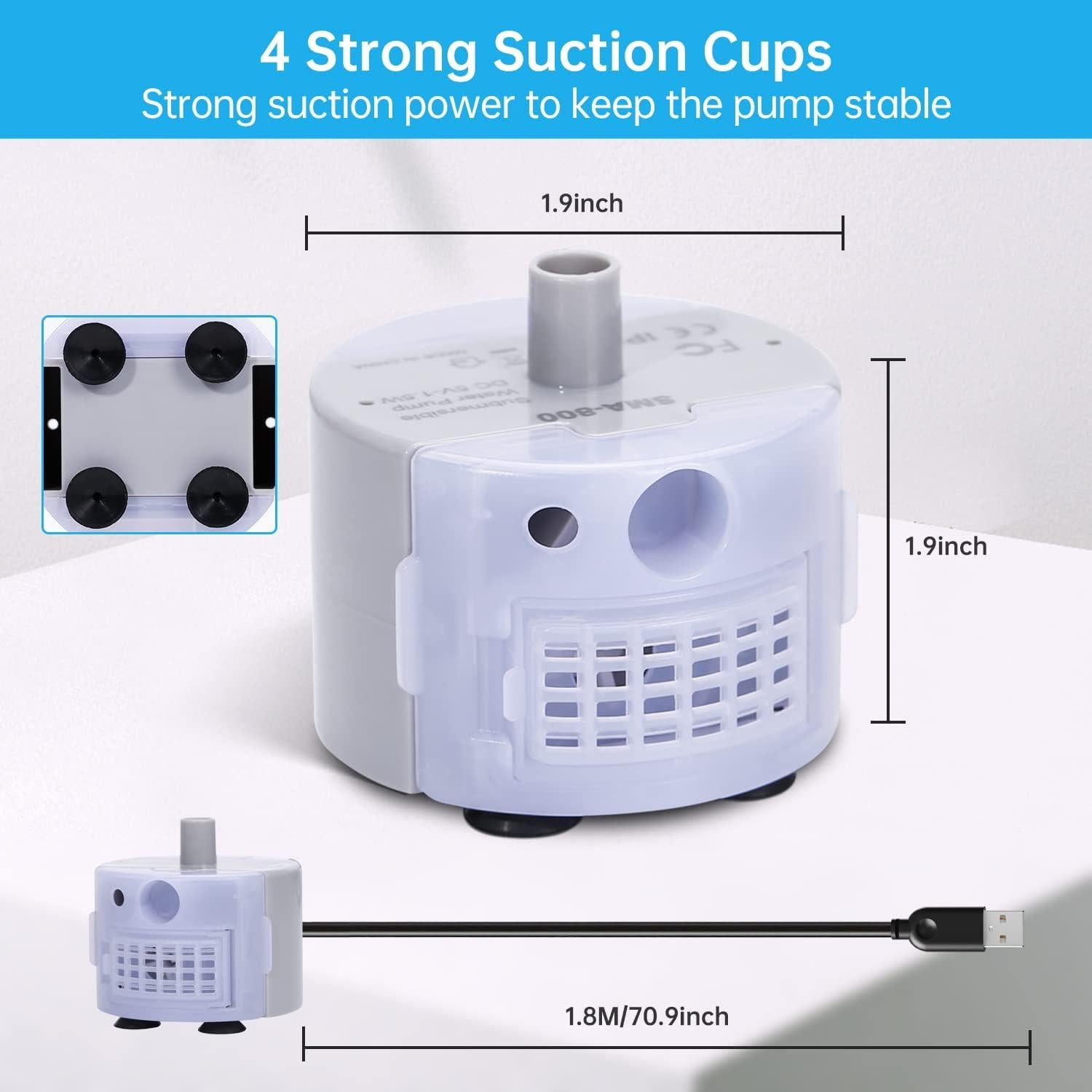 Bomba de Agua para Mascotas EZMioo SMA-800 Acero Inoxidable