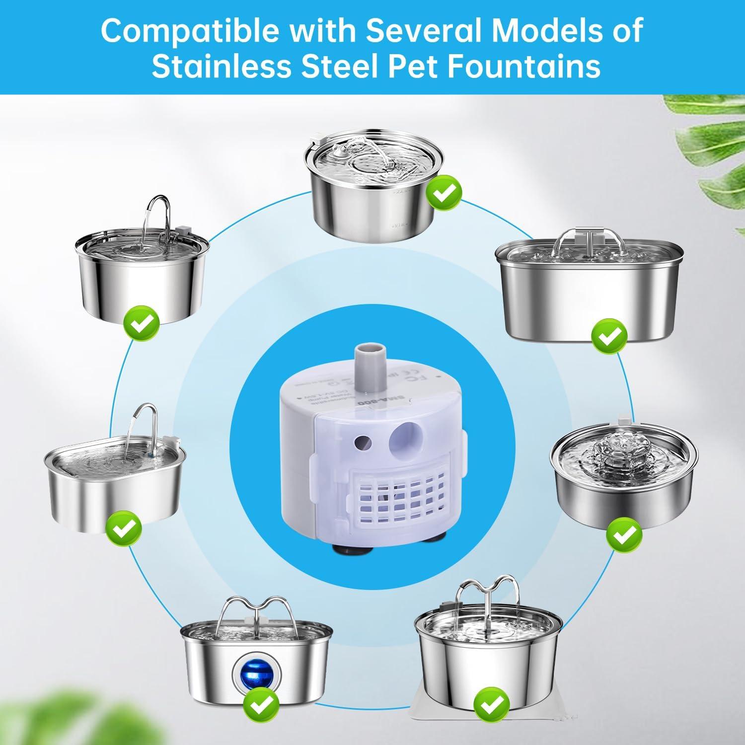 Bomba de Agua para Mascotas EZMioo SMA-800 Acero Inoxidable