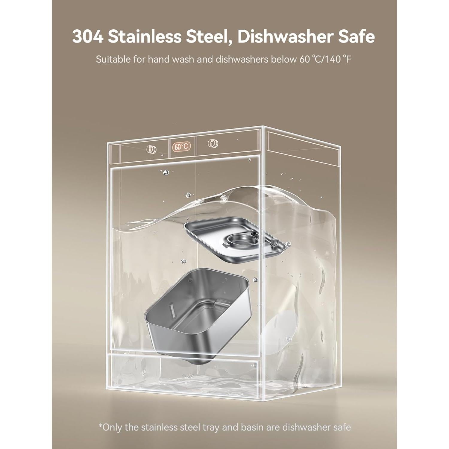 Fuente de Agua para Perros FEELNEEDY 12L Acero Inoxidable