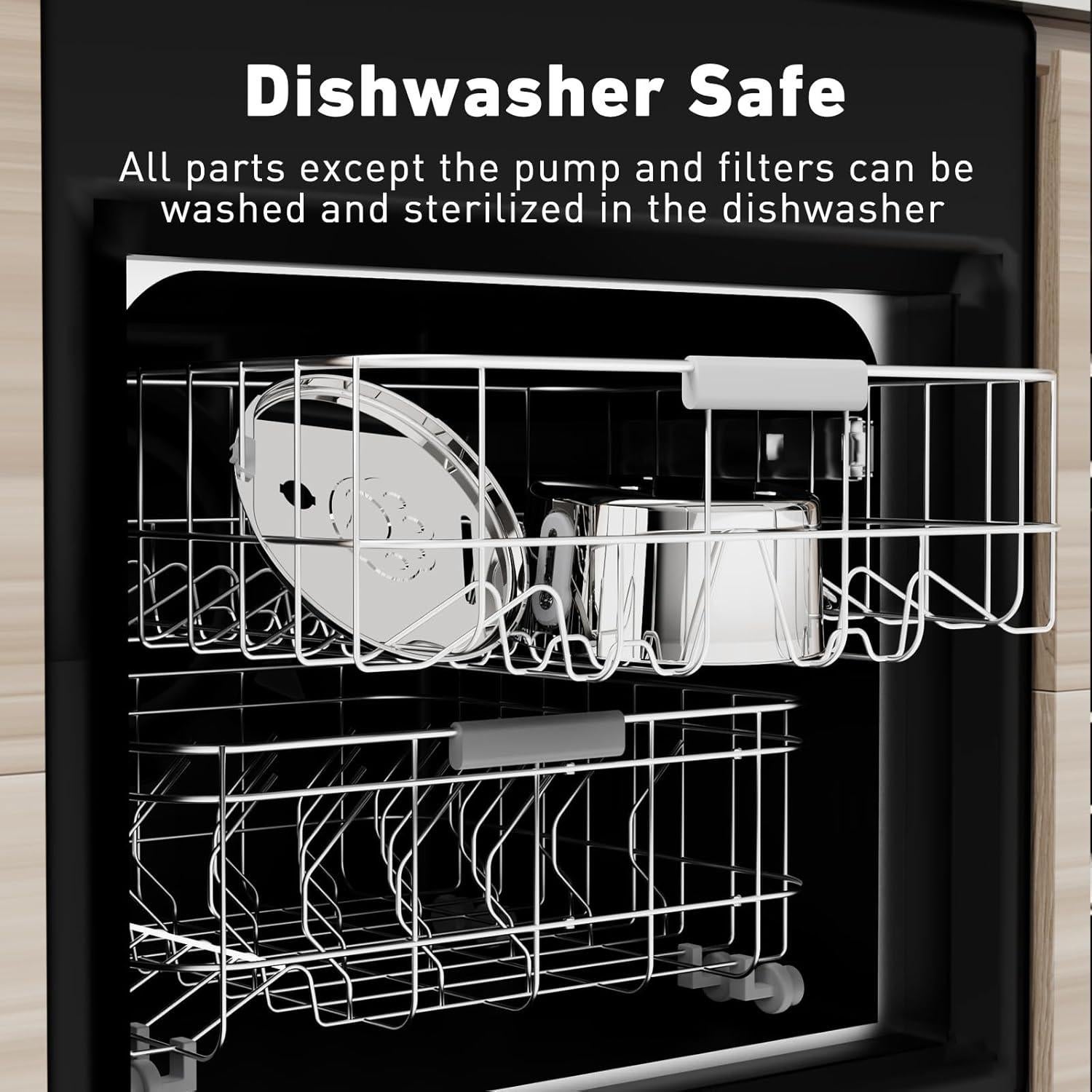 Fuente de Agua Automática para Gatos HAJXM 4L Acero Inoxidable