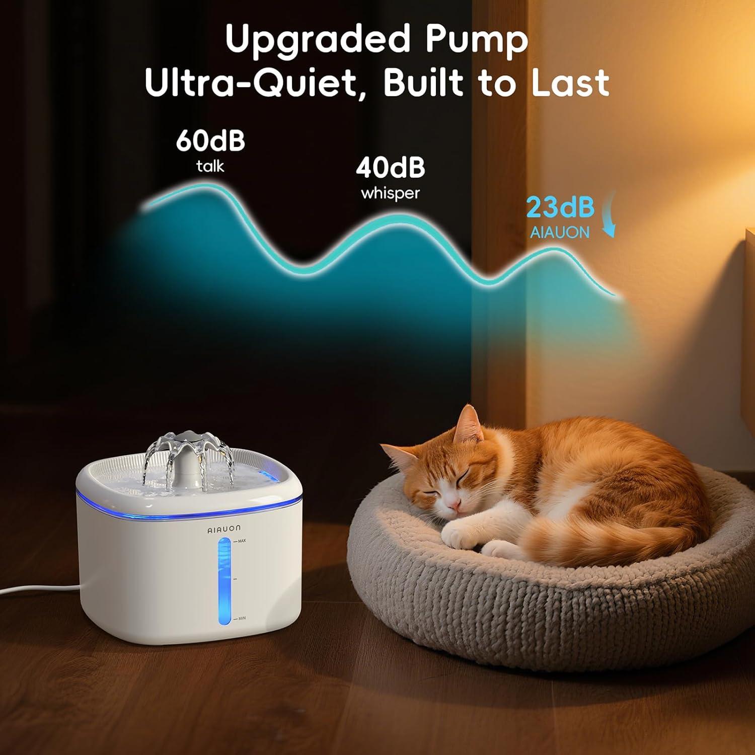 Fuente de Agua Automática para Gatos AIAUON W01 Pro 2.5L