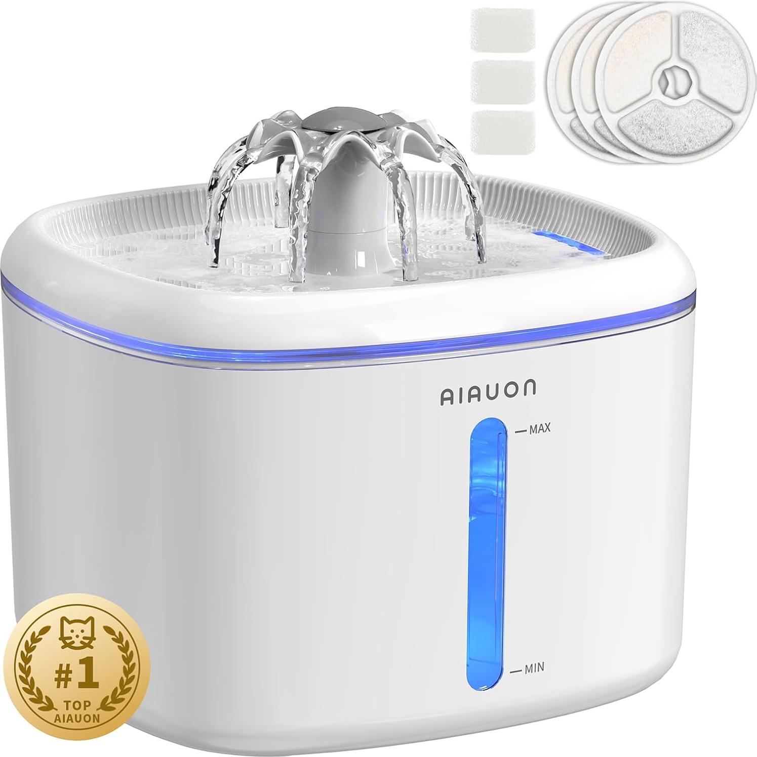 Fuente de Agua Automática para Gatos AIAUON W01 Pro 2.5L