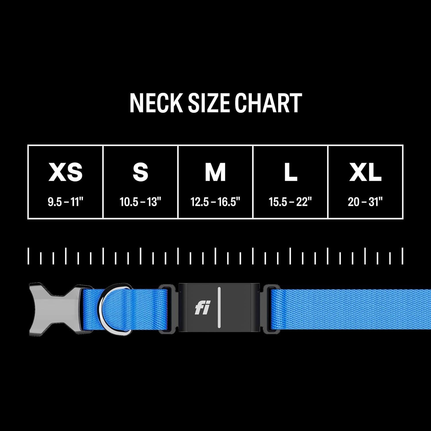 Collar Inteligente Fi Serie 3+ para Perros Grande Azul - GPS y Salud