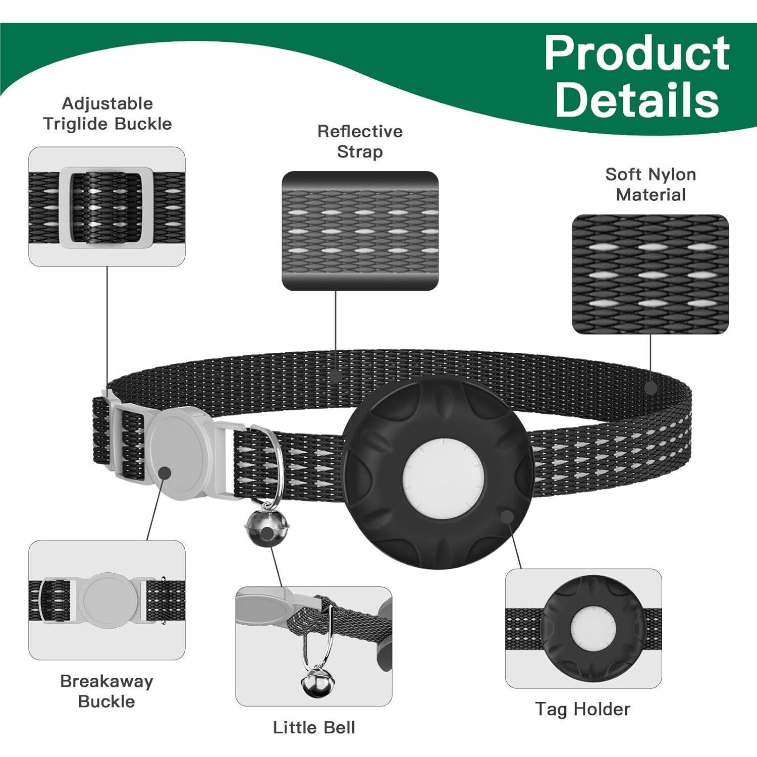 Rastreador GPS para Gatos HONGTOP H, Impermeable, iOS