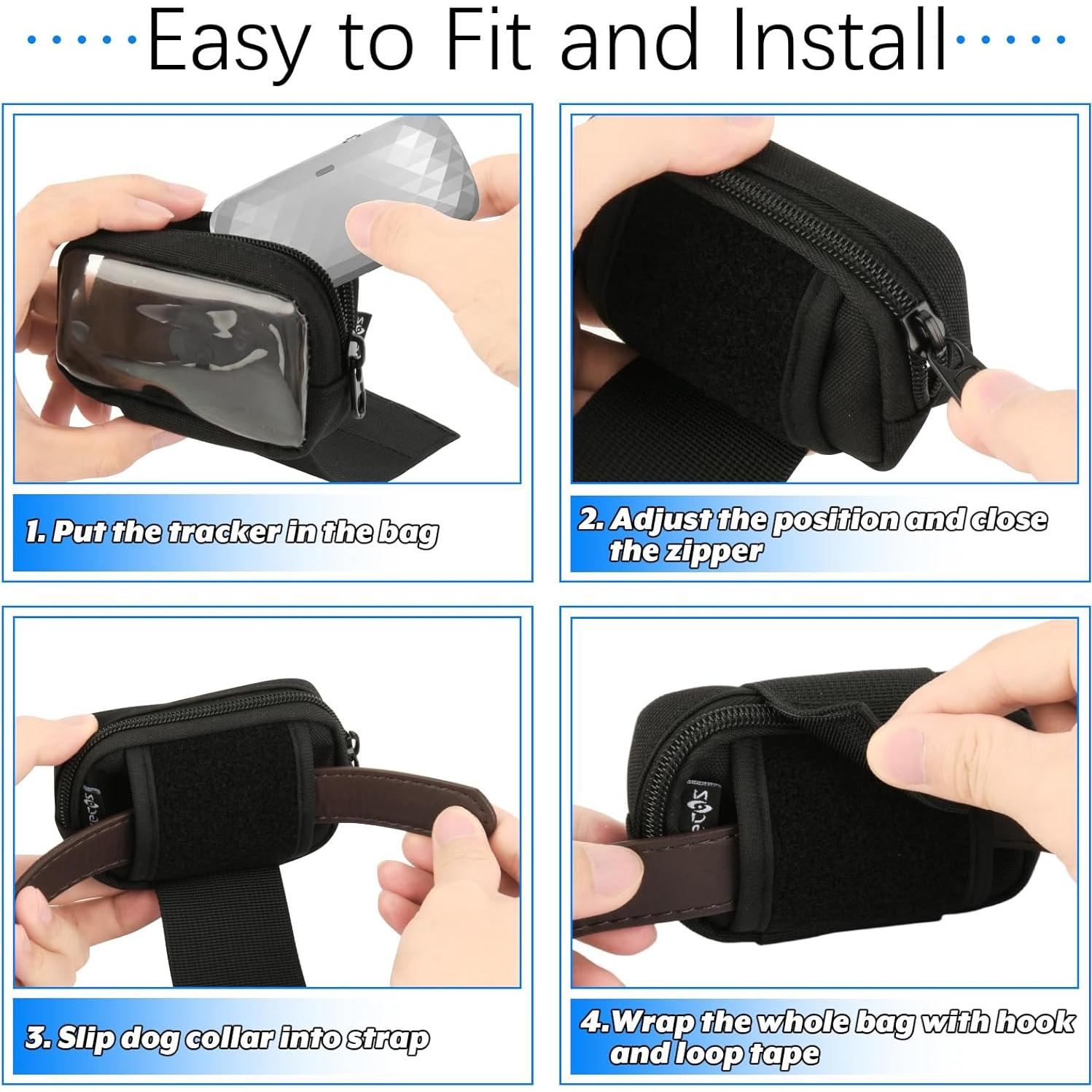 Estuche Protector para Rastreador GPS de Perro Easecos - Negro