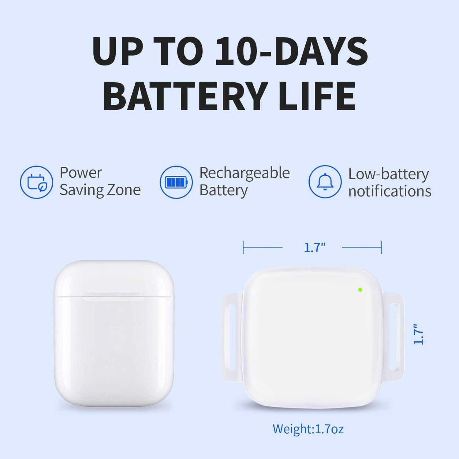 Rastreador GPS para Perros VITALGLOW X05, Sin Suscripción, Inalámbrico