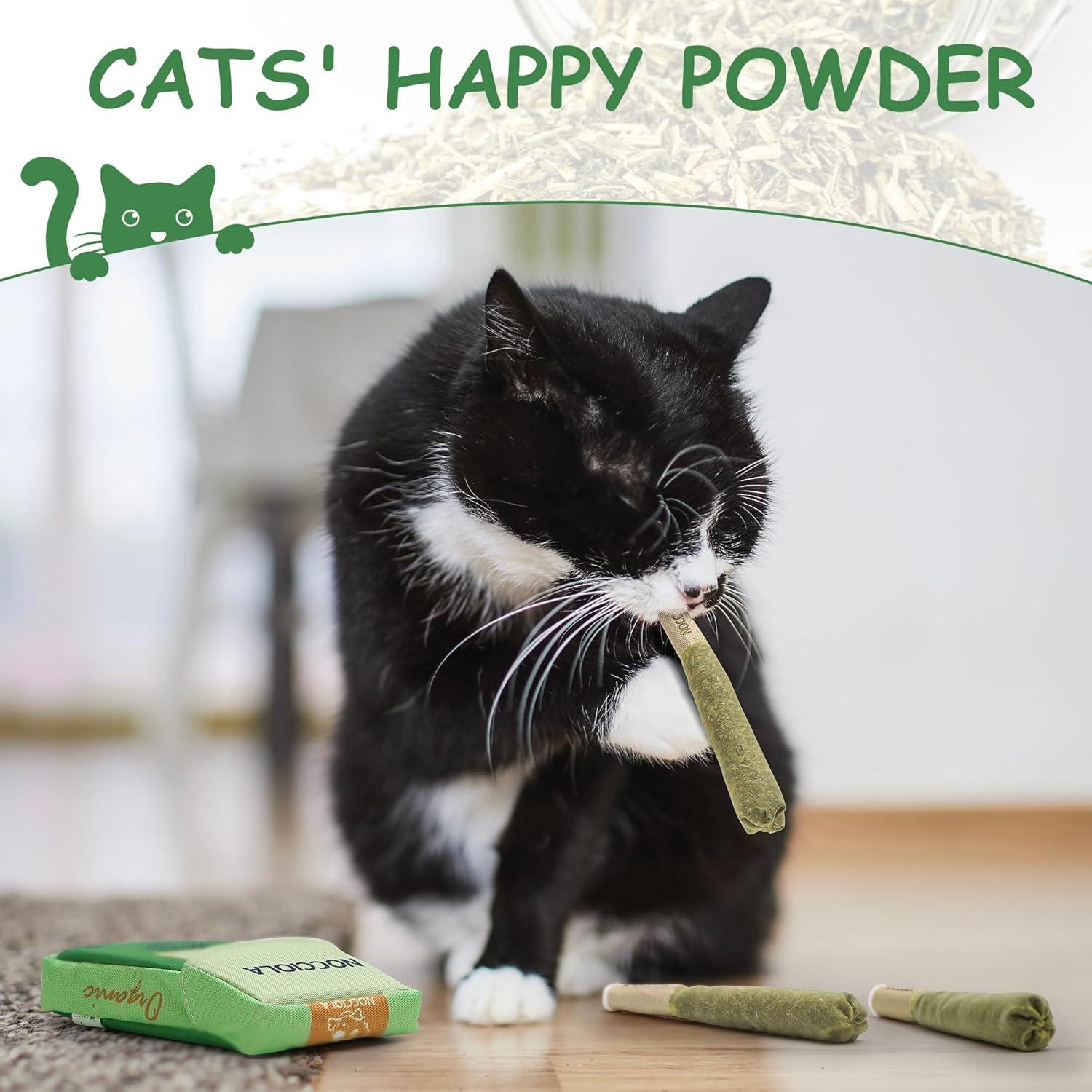 Nocciola 3 Pack Juguetes de Hierba Gatera Orgánica para Gatos