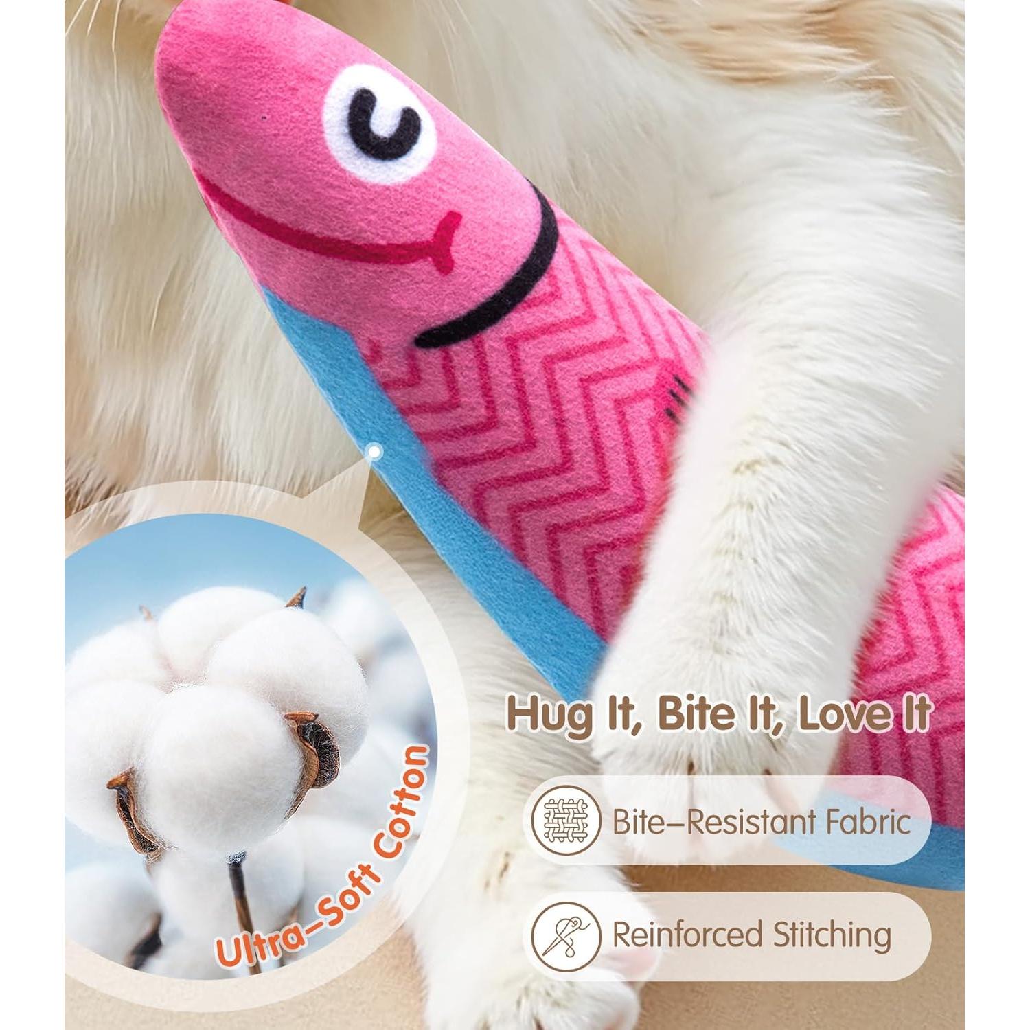 Juguete Interactivo para Gatos PetBusy Pescado con Hierba Gatera