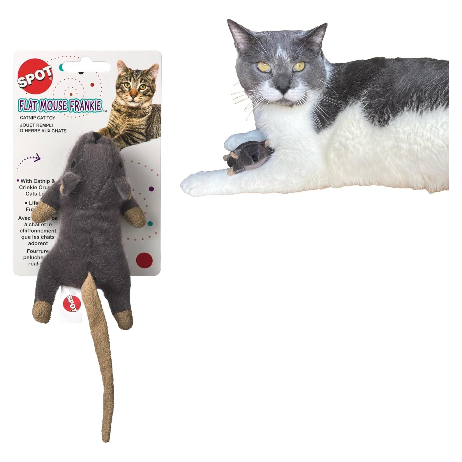 Juguete para Gatos SPOT Frankie Ratón con Hierba Gatera 14 cm