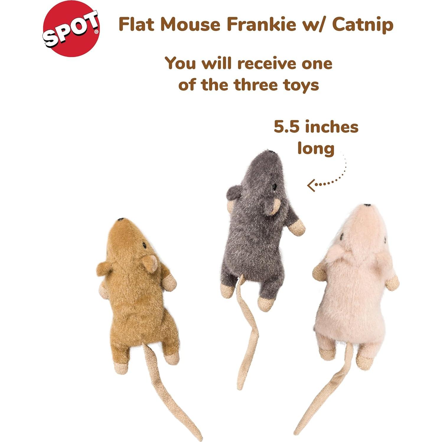 Juguete para Gatos SPOT Frankie Ratón con Hierba Gatera 14 cm