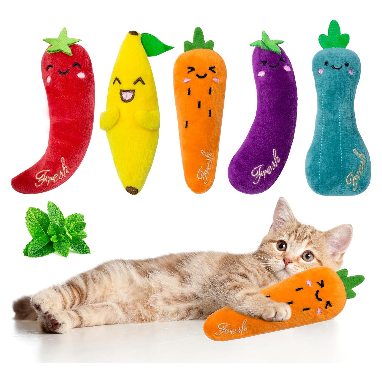 Juguetes de Hierba Gatera Seyezo - Paquete de 5 Piezas para Gatos