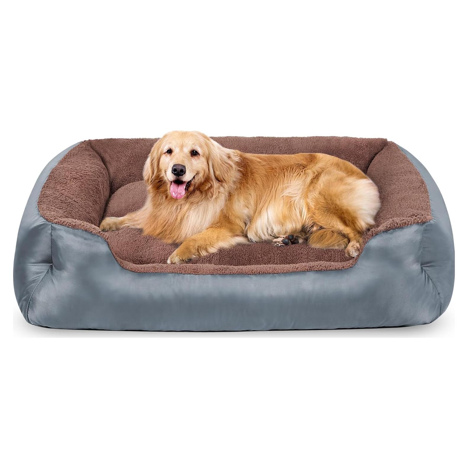 Cama Ortopédica para Perros NIRDOG Extra Grande Gris 110x90 cm
