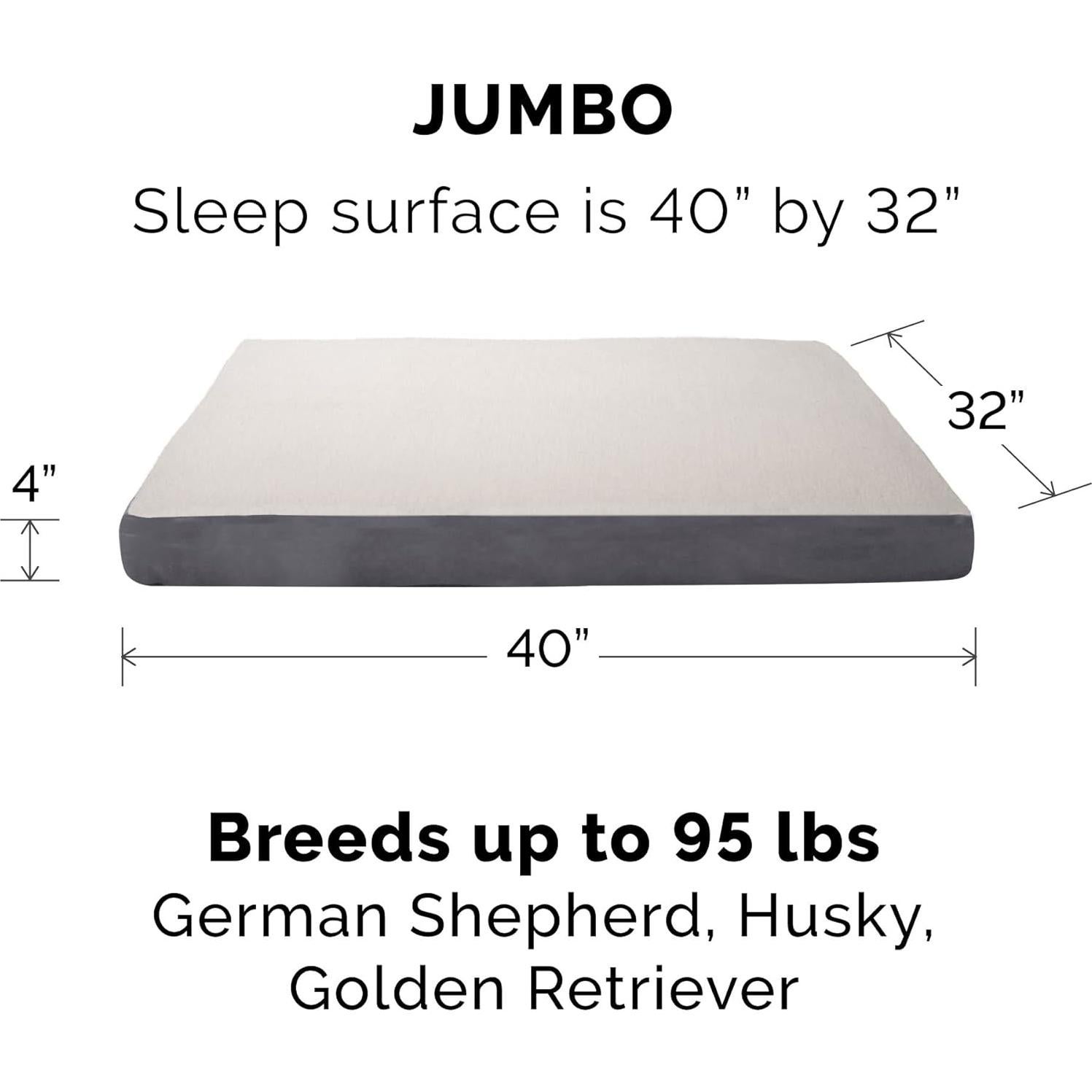 Funda de Repuesto para Cama de Perro Furhaven Jumbo Gris