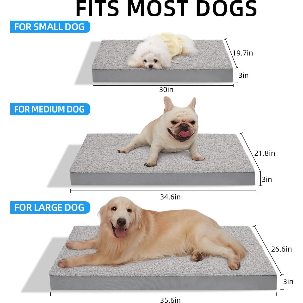 Cama Ortopédica para Perros ABE XL, Lavable e Impermeable