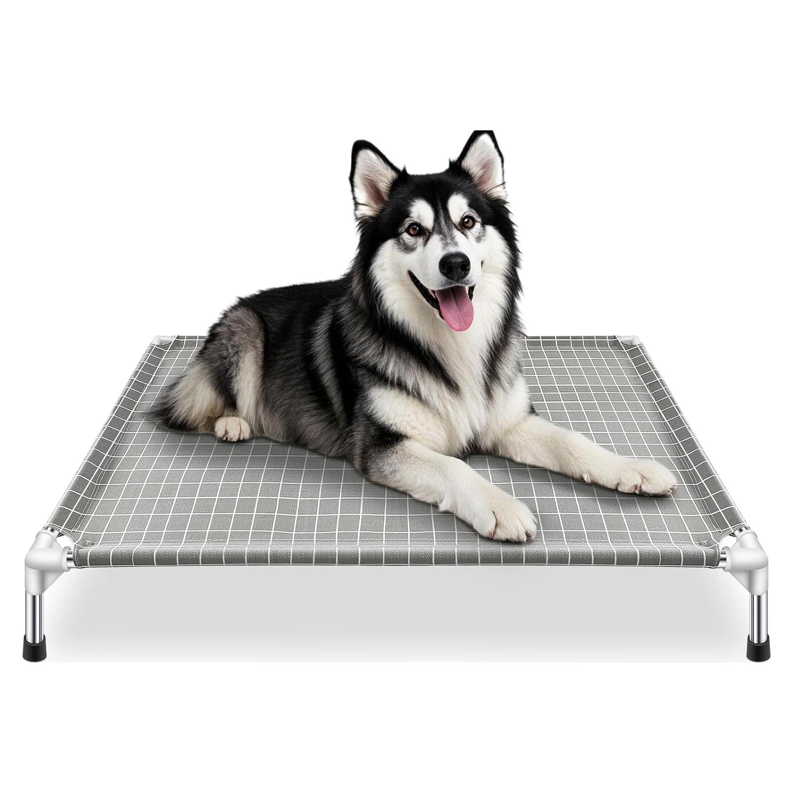 Cama Elevada para Mascotas Tensorsine XL - Acero Inoxidable