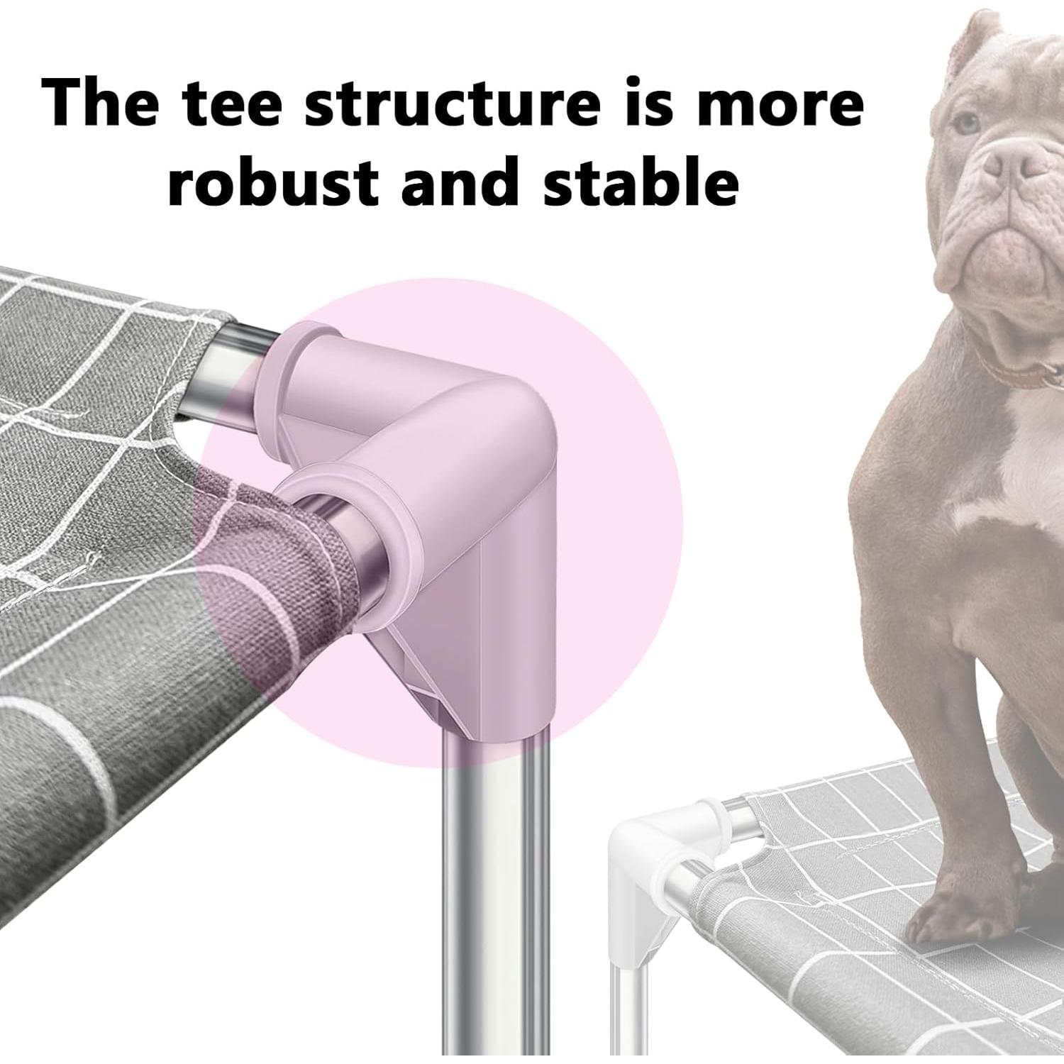 Cama Elevada para Mascotas Tensorsine XL - Acero Inoxidable