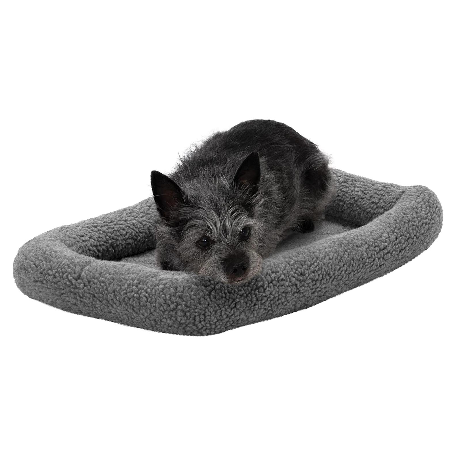 Cama para Perros Furhaven Extra Pequeña 22x13cm Lavable Gris