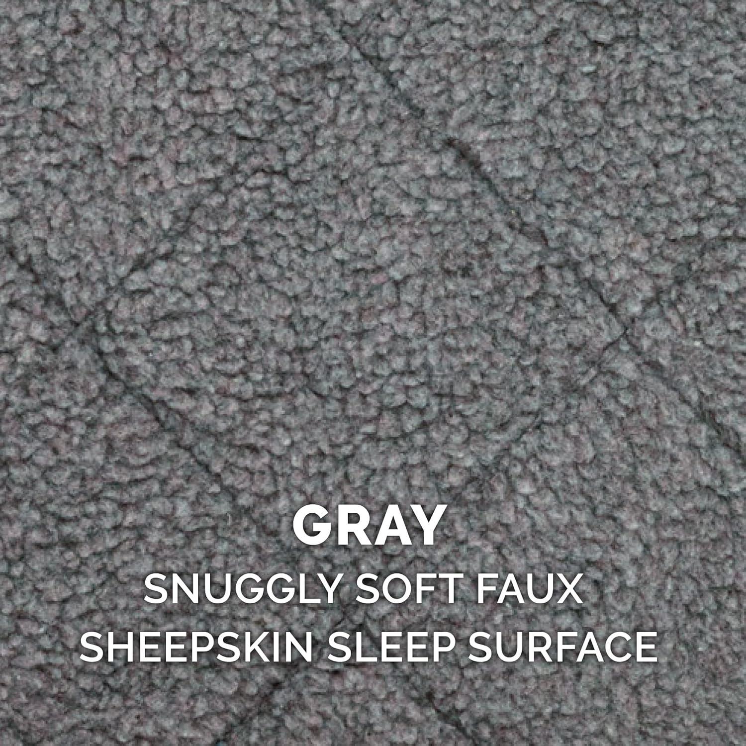 Cama para Perros Furhaven Extra Pequeña 22x13cm Lavable Gris