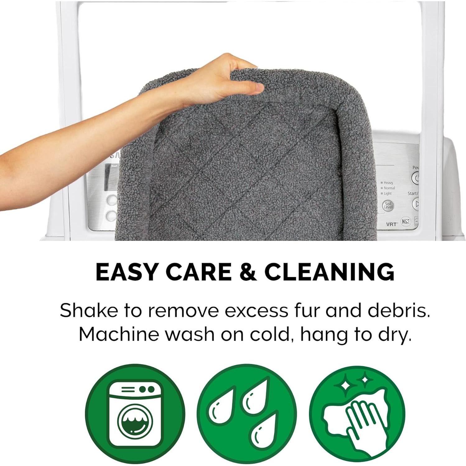 Cama para Perros Furhaven Extra Pequeña 22x13cm Lavable Gris