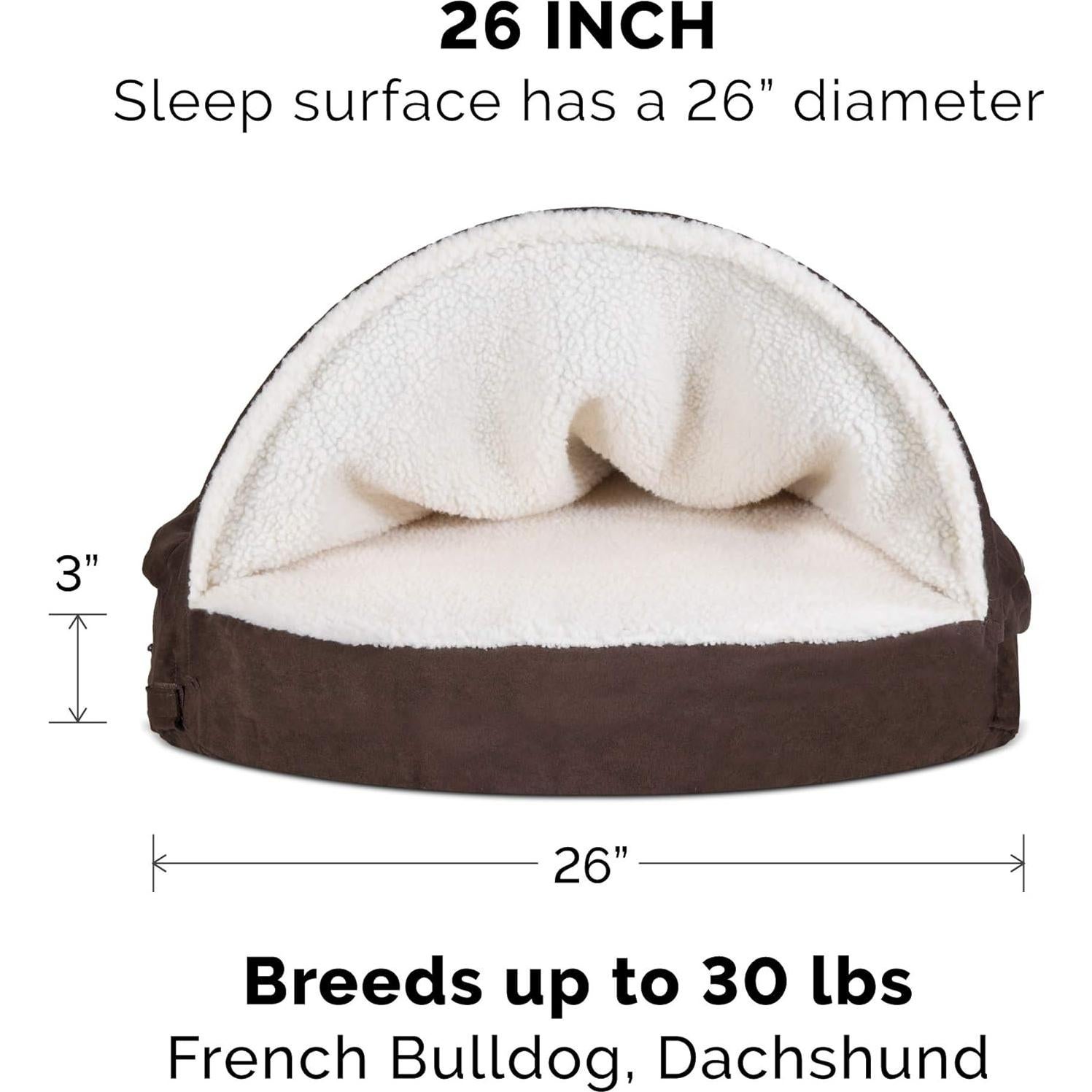 Cama para Perros Furhaven 66 cm Espuma Viscoelástica Espresso