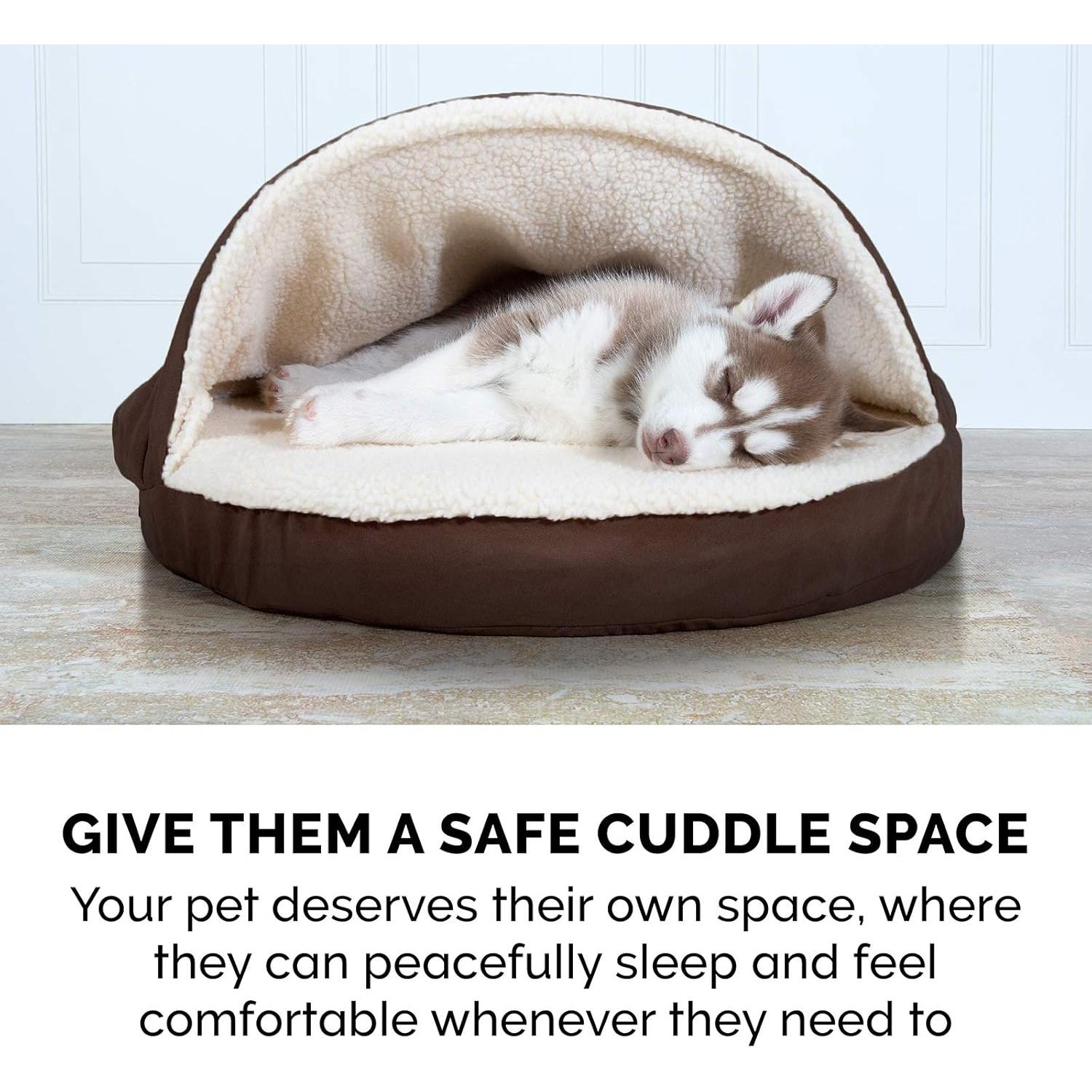 Cama para Perros Furhaven 66 cm Espuma Viscoelástica Espresso