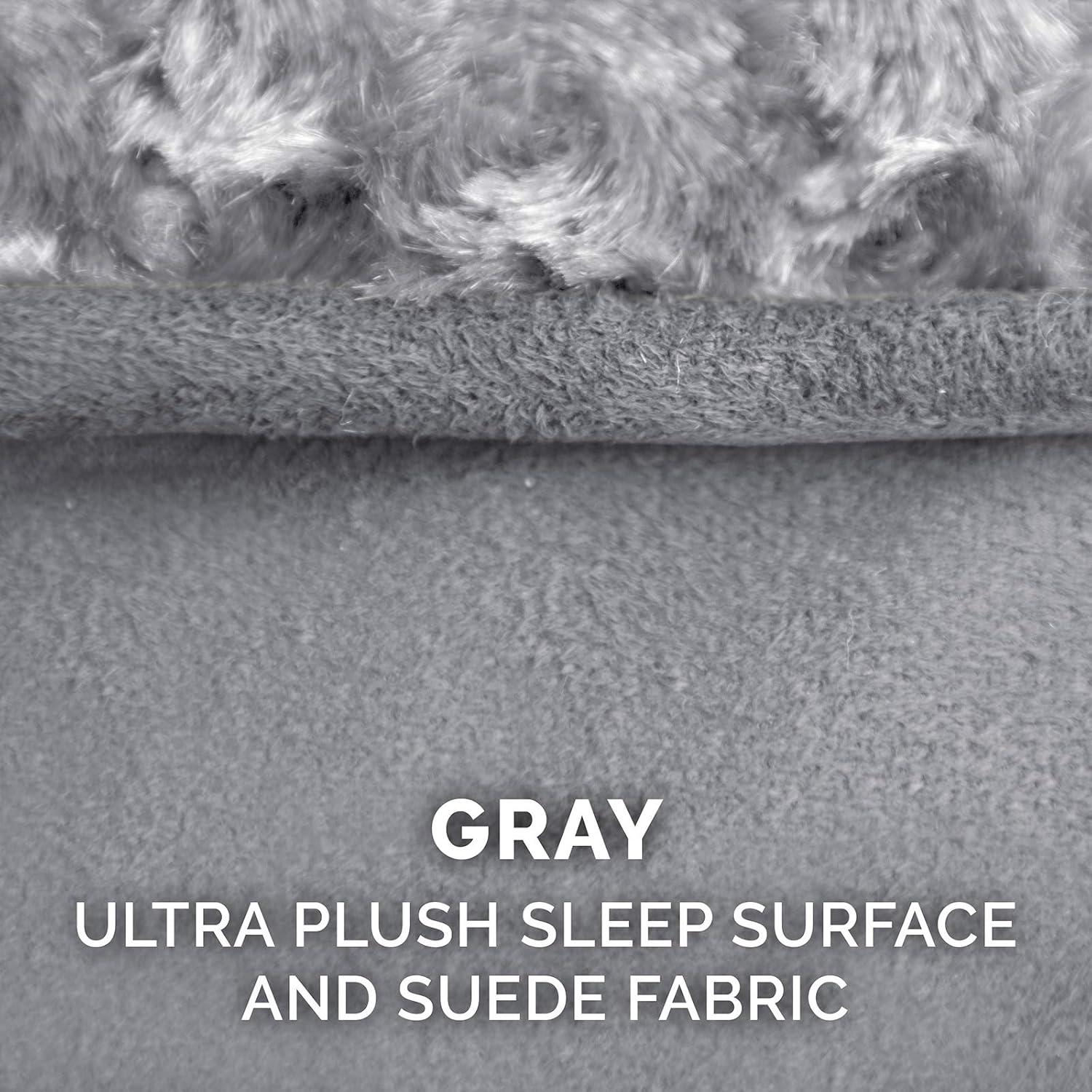 Funda de Cama para Perro Furhaven Jumbo Ultra Suave Gris