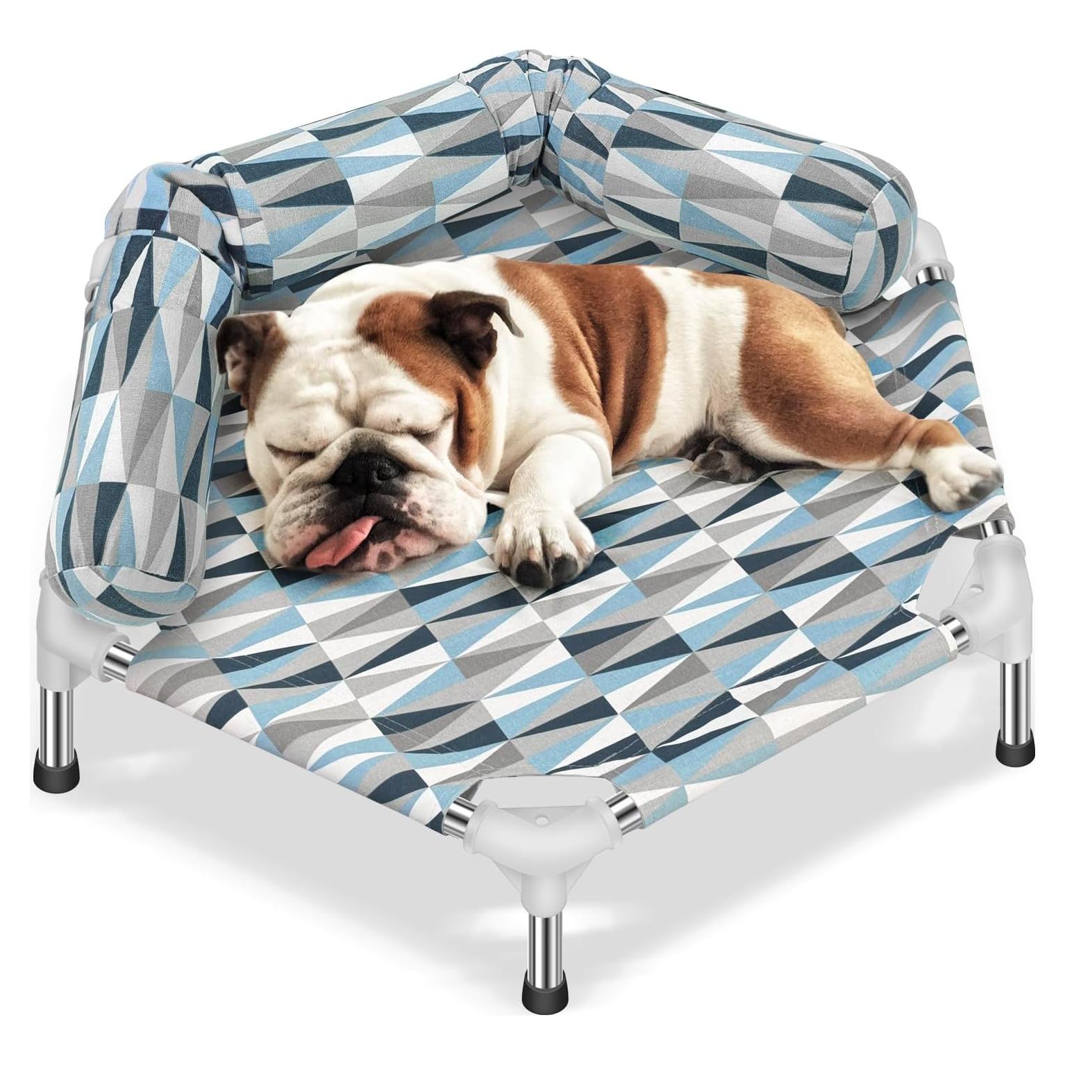 Cama ortopédica elevada para perros Pyowmgd 62x62 cm