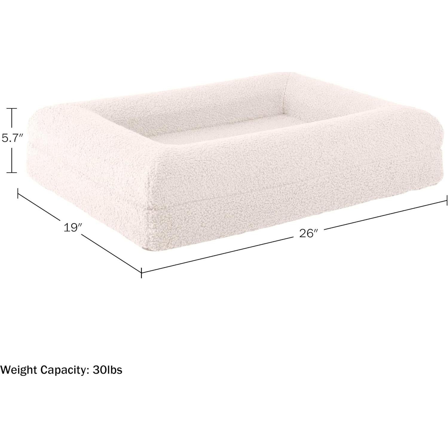 Cama Ortopédica para Perros Pequeños PETMAKER 66cm Crema