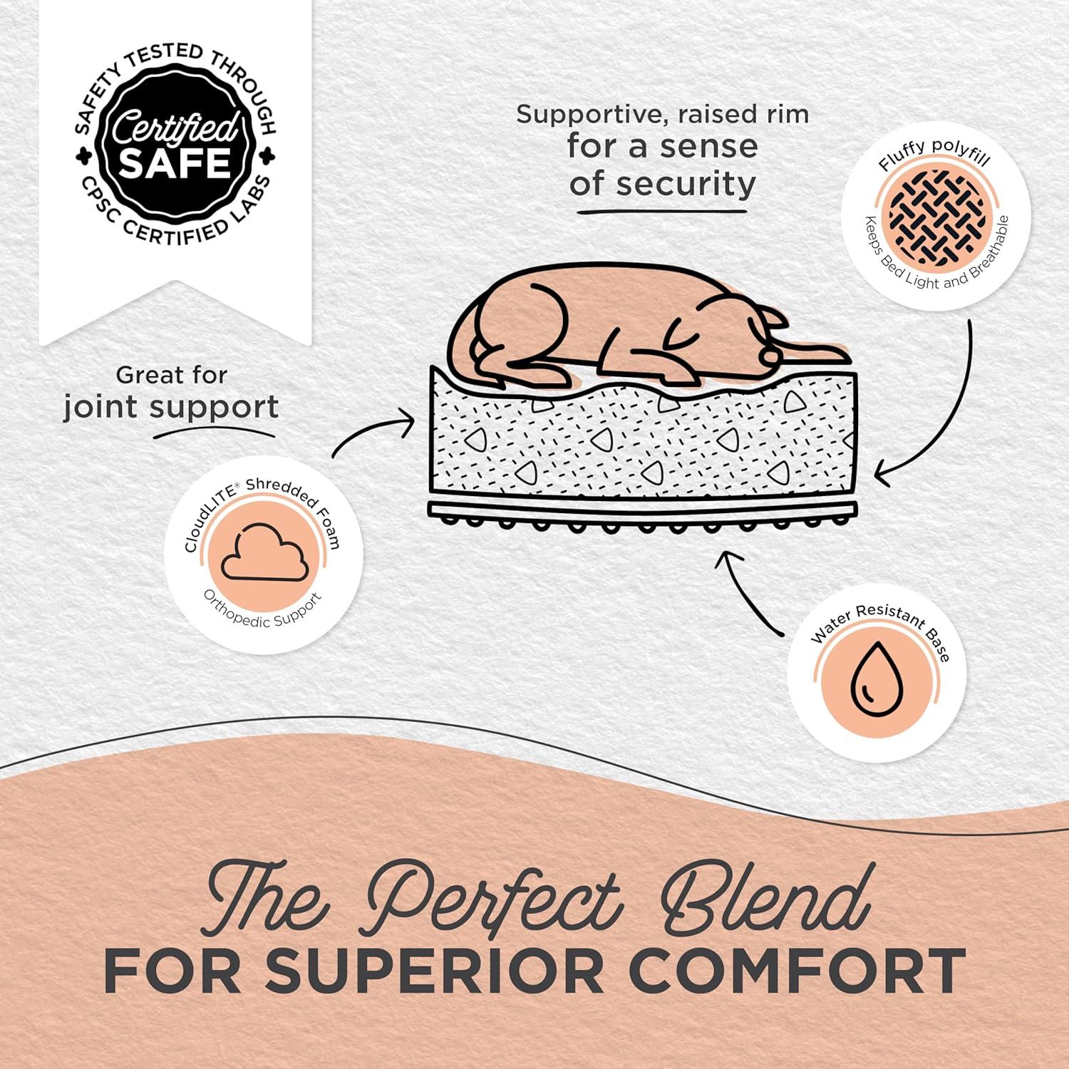 Cama Lounge Lux Mejores Amigos por Sheri Mediana 76.2x50.8cm