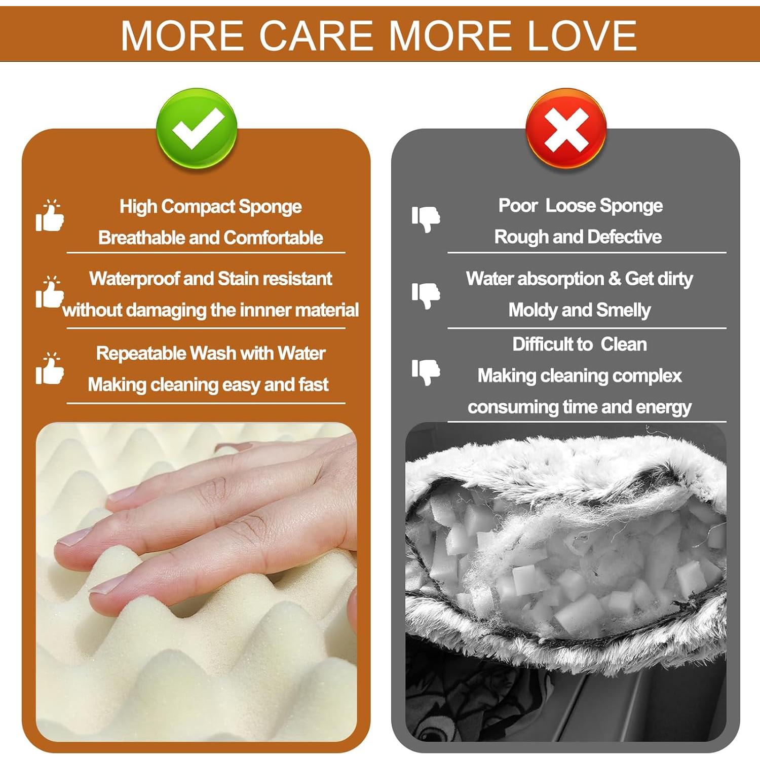 Cama Ortopédica para Mascotas Genérico Tamaño Mediano 76x71cm