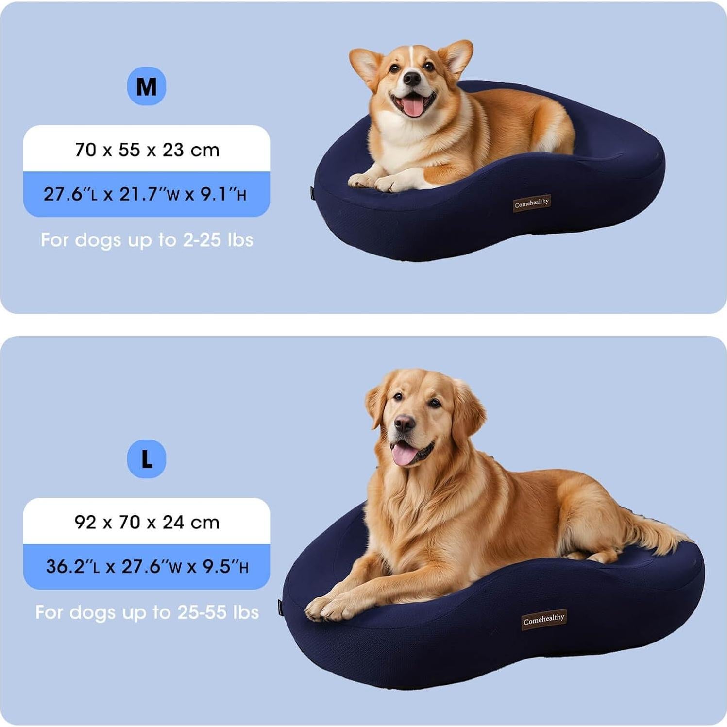 Cama Ortopédica para Perro Comehealthy Mediana Lavable
