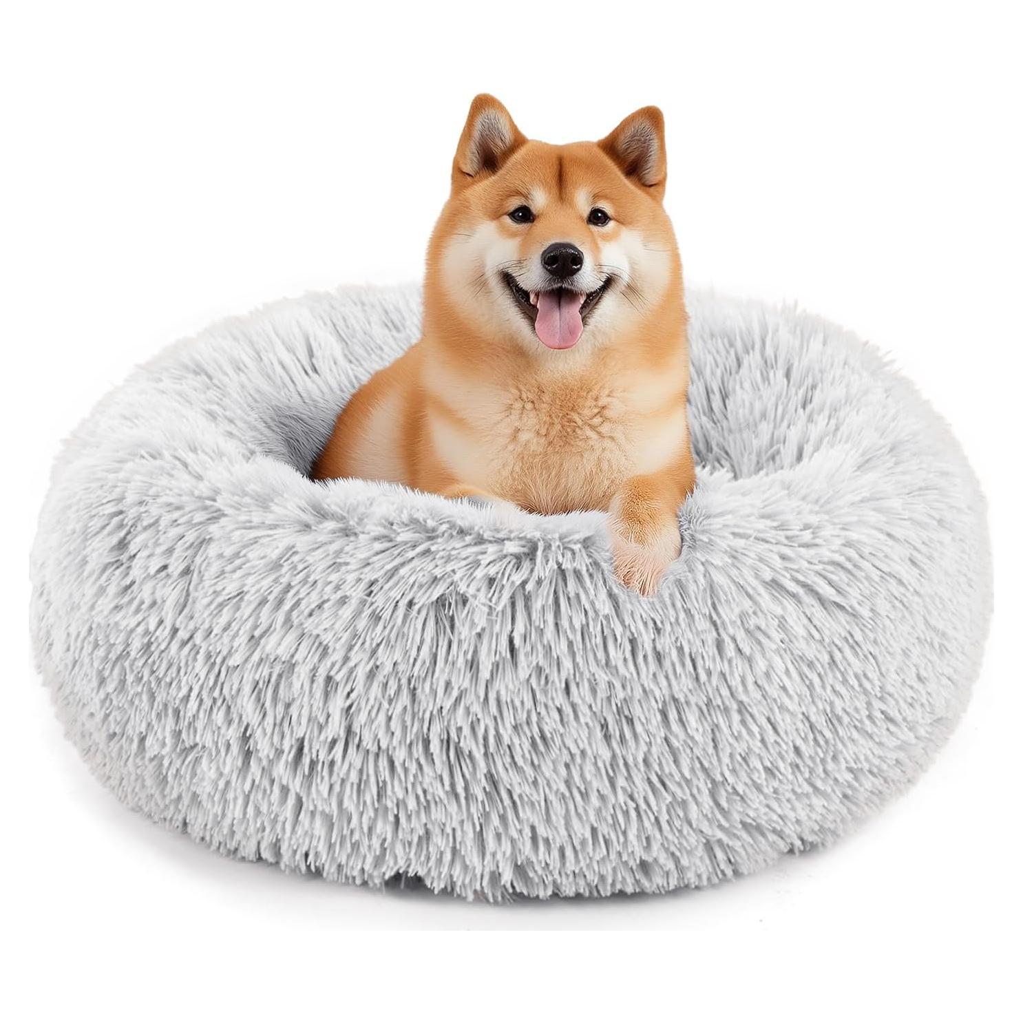 Cama para Perros y Gatos Sweetcrispy Donut 61 cm Gris