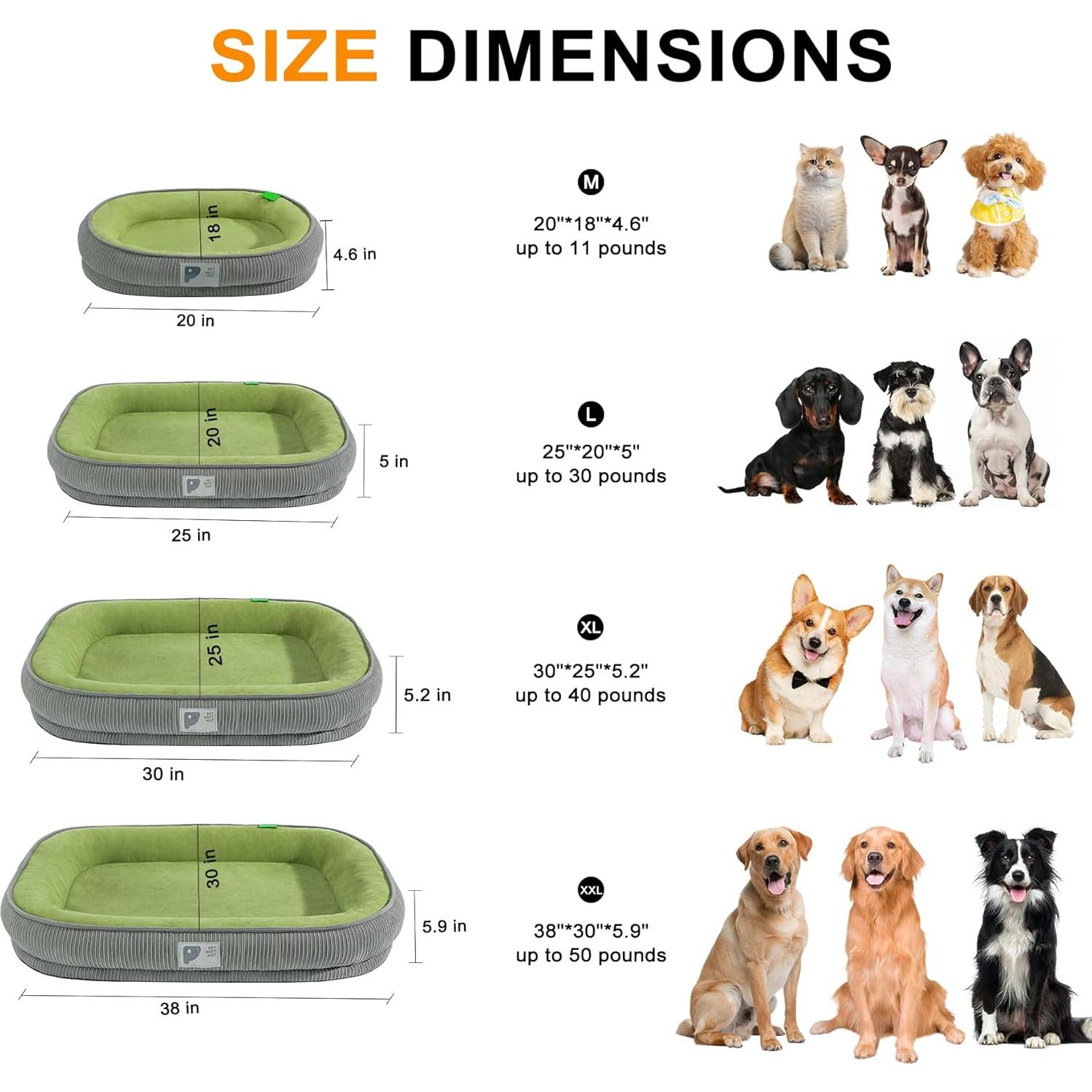 Cama Ortopédica para Perros Bininl Mediana 61x48 cm Antideslizante