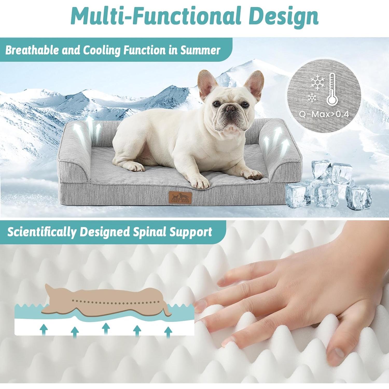 Cama Refrigerante para Perros COZY KISS Mediana 91x68cm