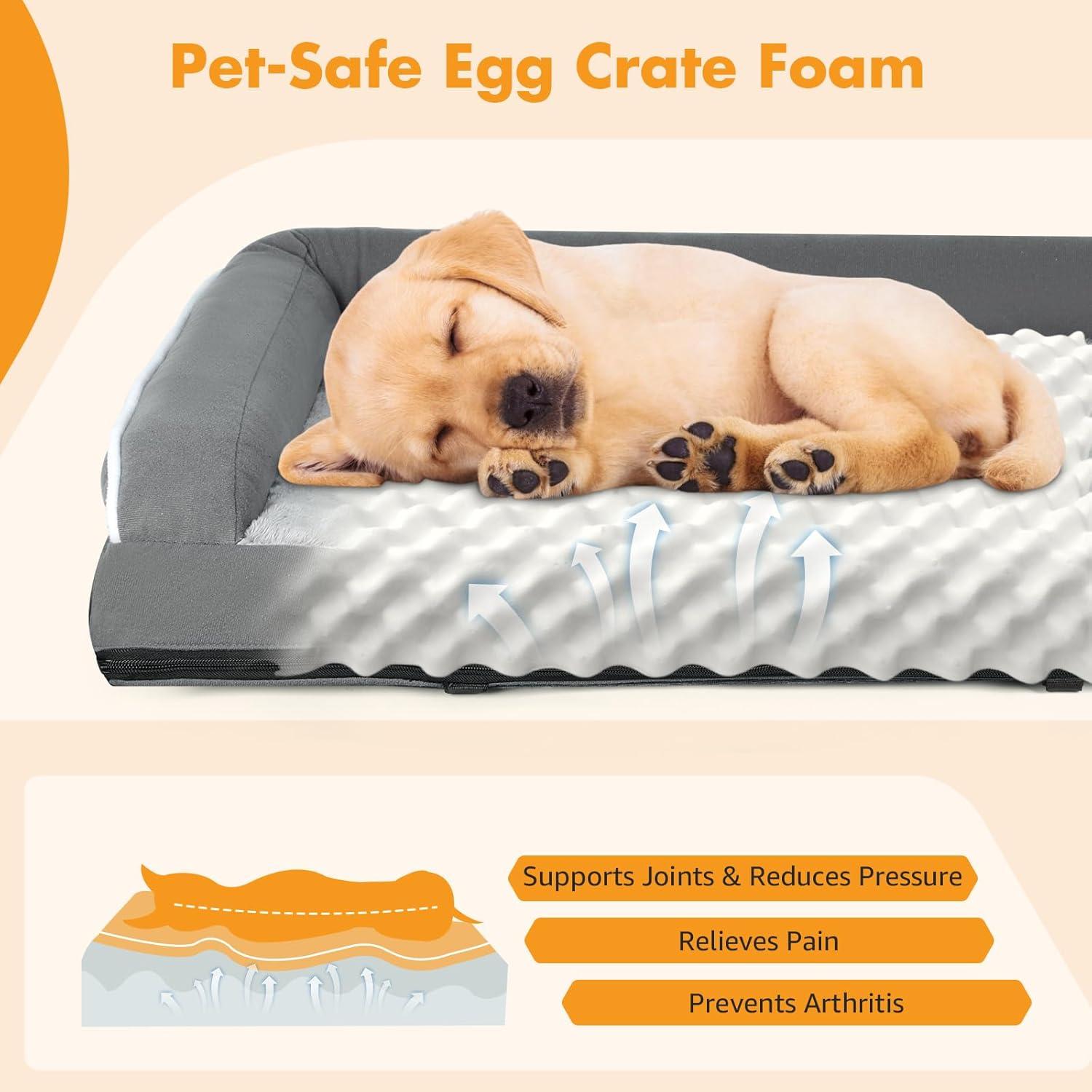 Cama Elevada para Perros Lekereise 2-en-1 Gris 81.99x67.78cm