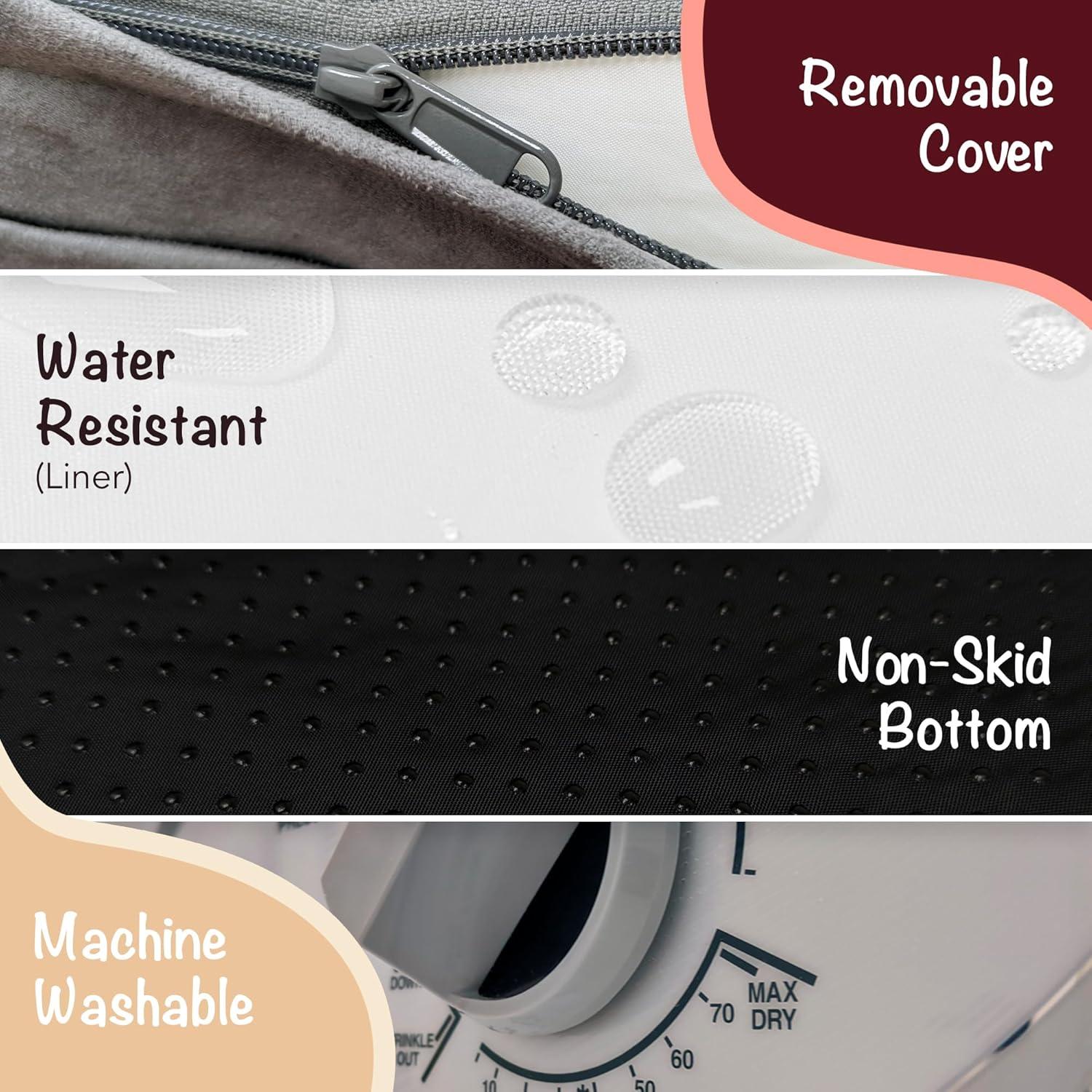 Cama Ortopédica para Perros X-Large Friends Forever Gris