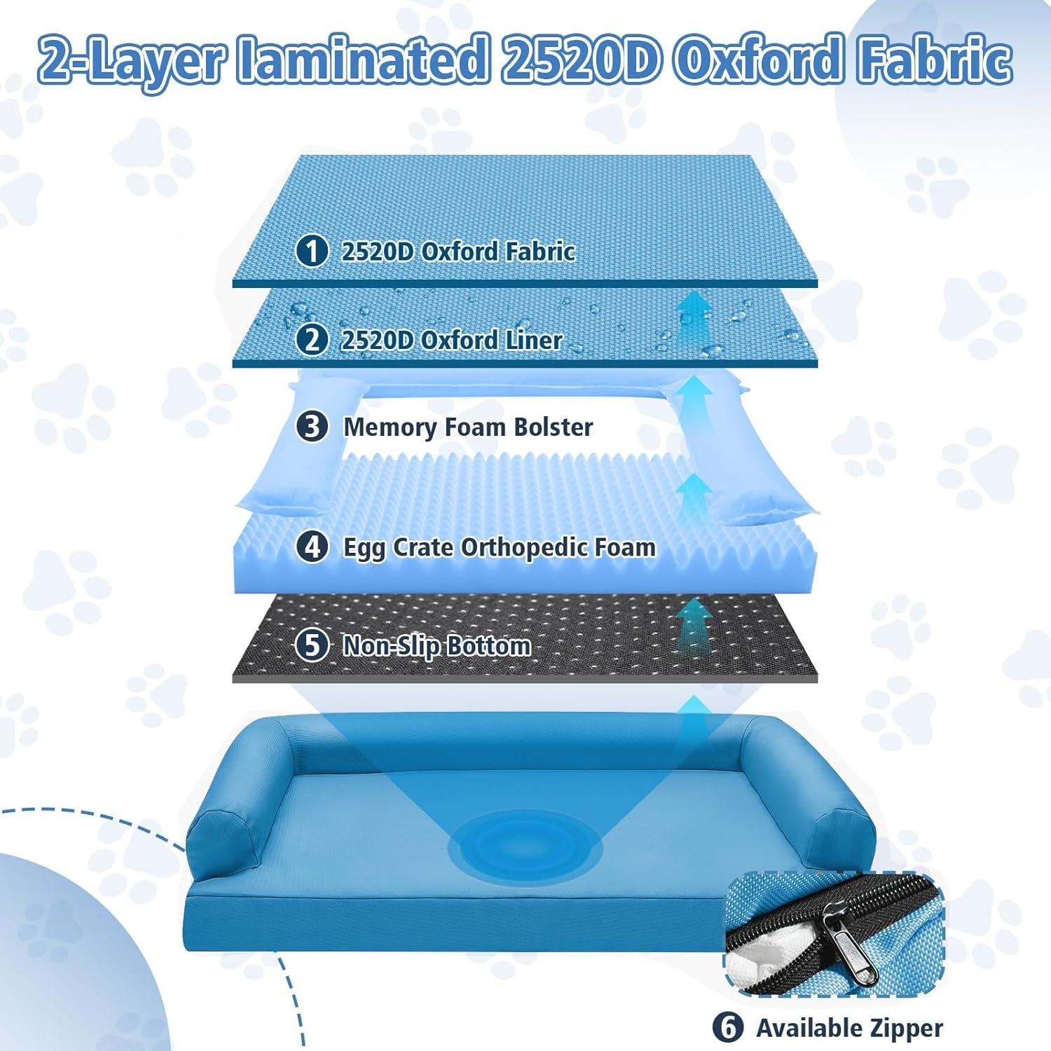 Cama para Perros Indestructible Maihandasi 106.68x76.2cm Azul