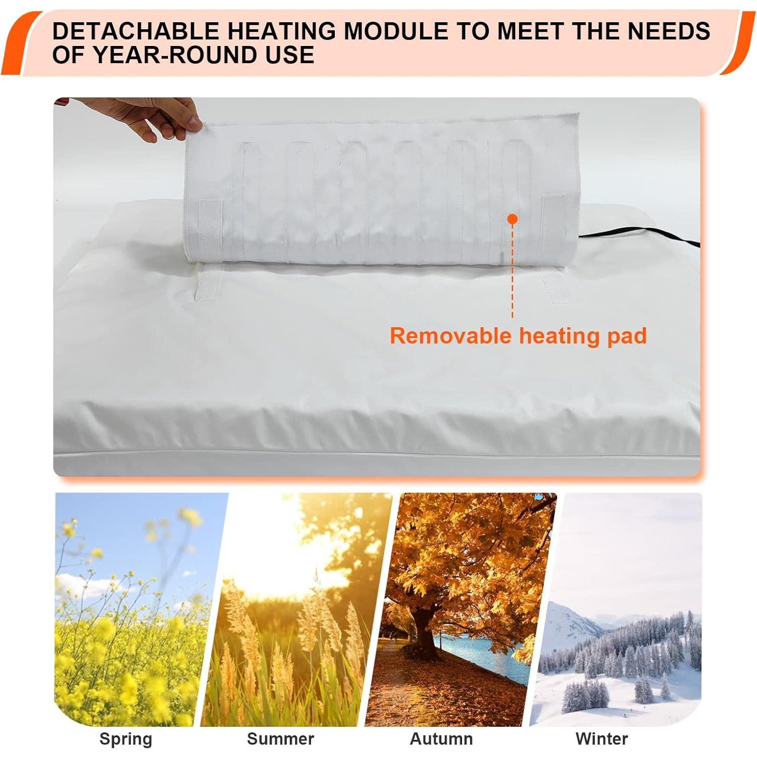 Cama Térmica Ortopédica para Perros HyphessAda Grande 91x68cm