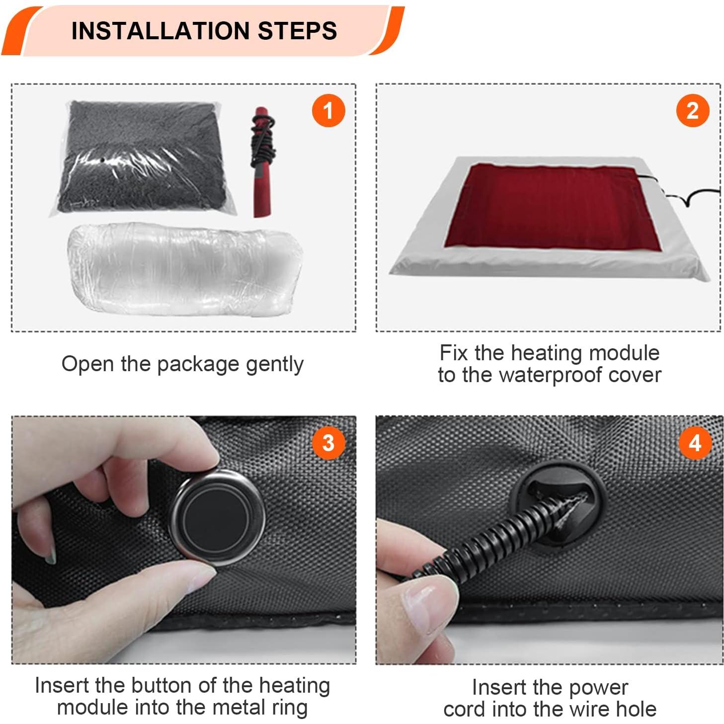 Cama Térmica Ortopédica para Perros HyphessAda Grande 91x68cm